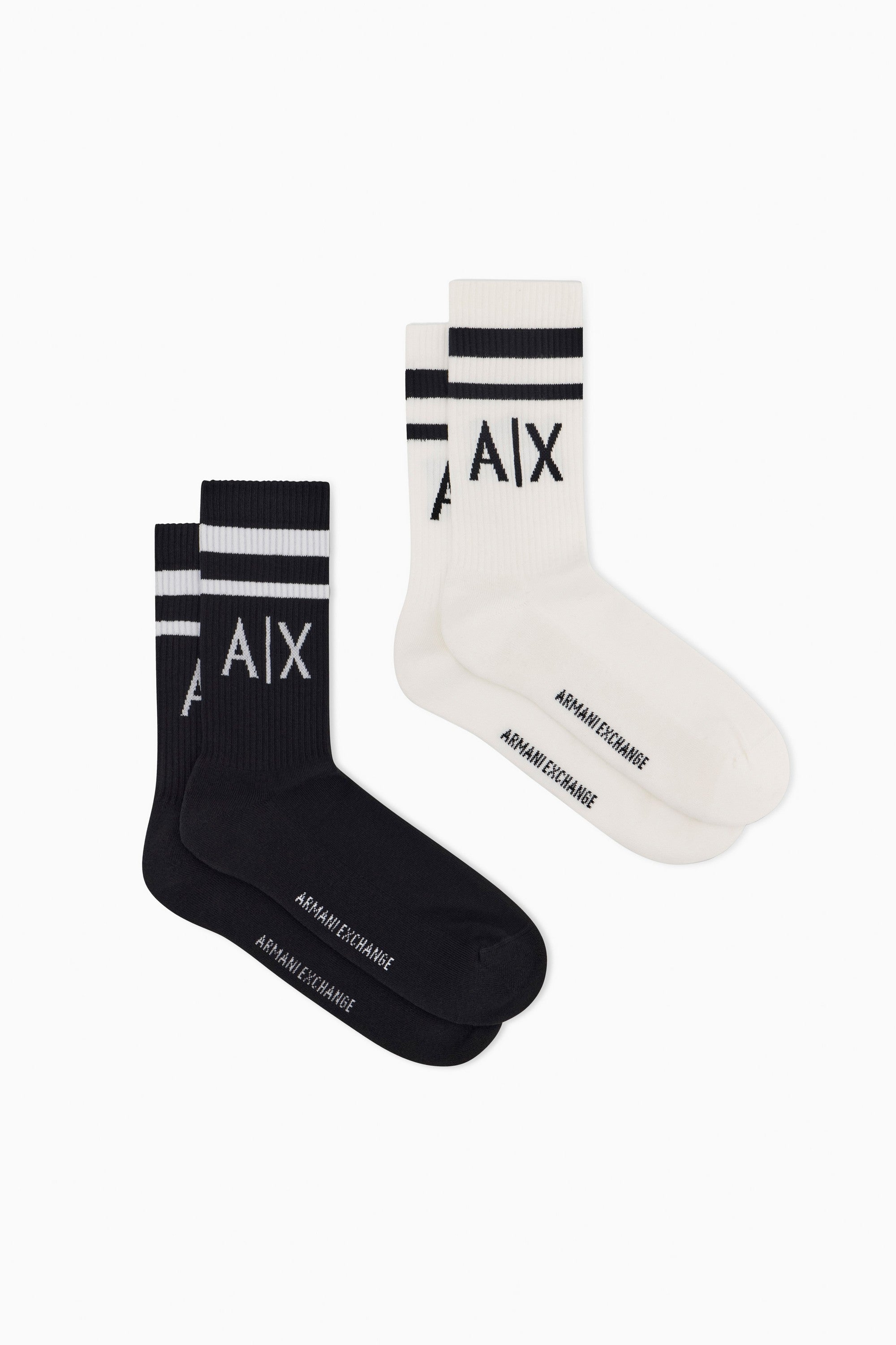 Чоловічі шкарпетки 943012245 (2 пари) white/black Armani Exchange