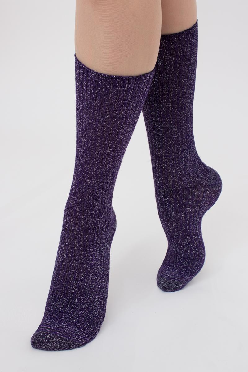 Люрексовые носки в рубчик 1010099 WS4 Lurex Rib 001