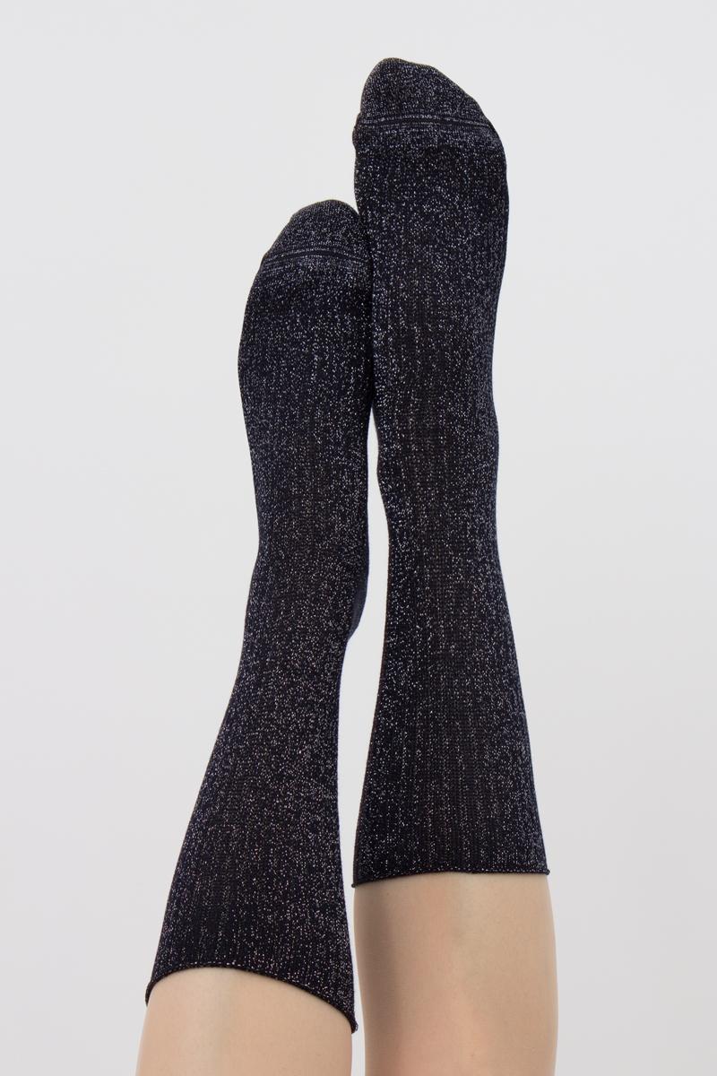 Люрексовые носки в рубчик 1010099 WS4 Lurex Rib 001