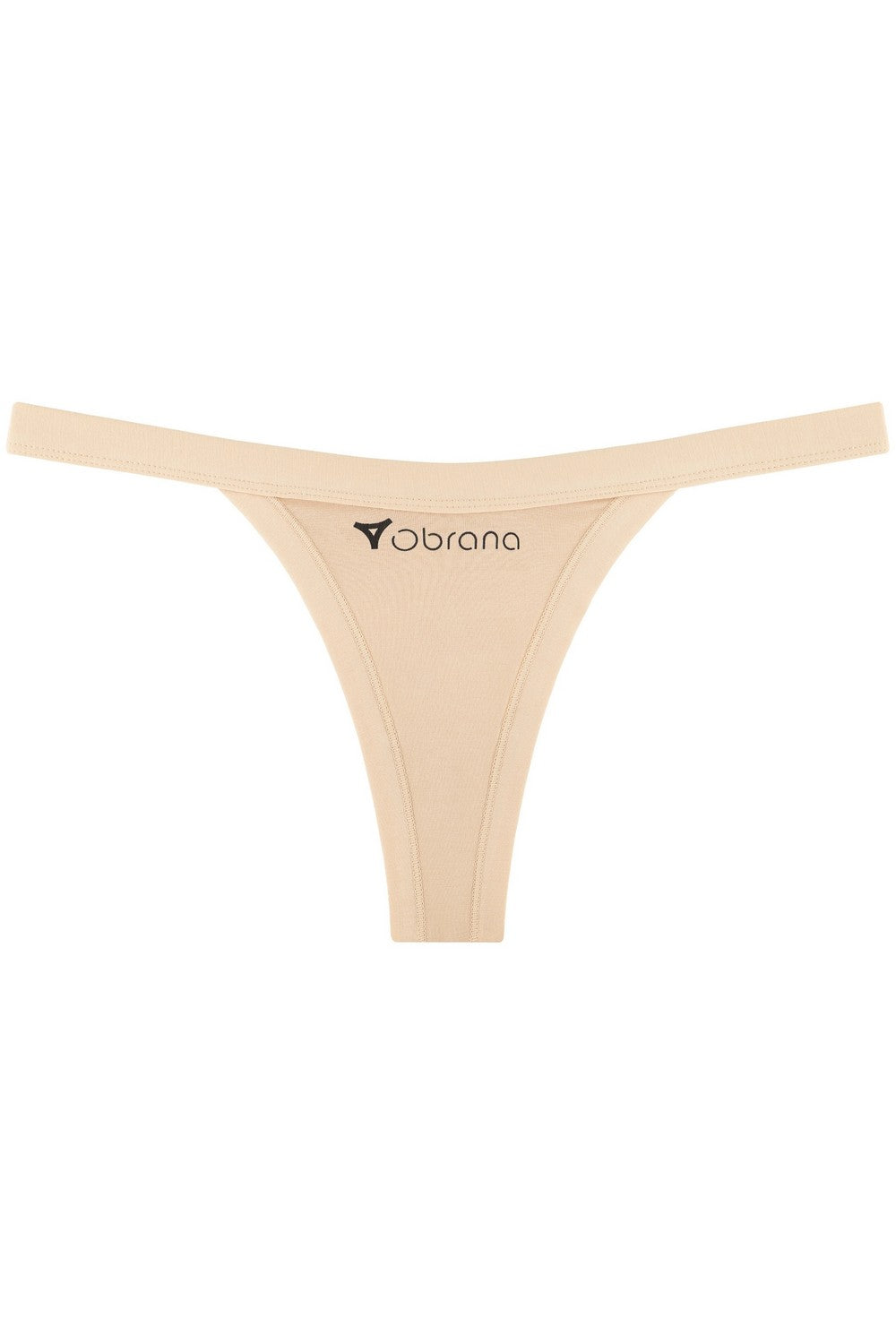 Трусики стринг із бавовни 200-11/04 beige Obrana