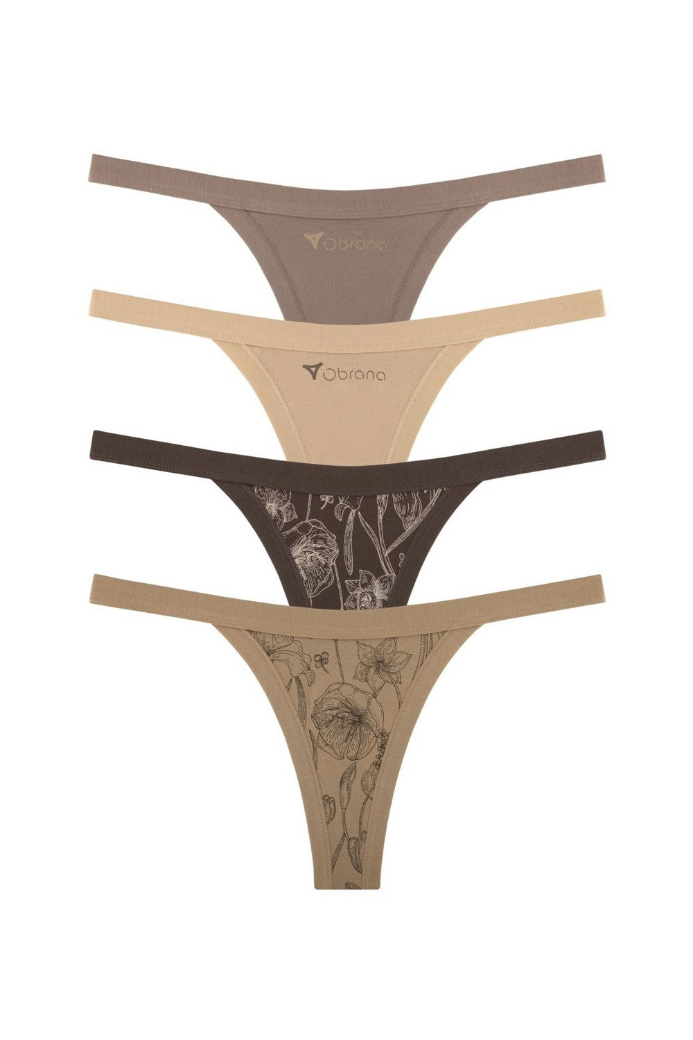 Трусики стринг из хлопка 200-11 (4 шт.) 51/153/323/325