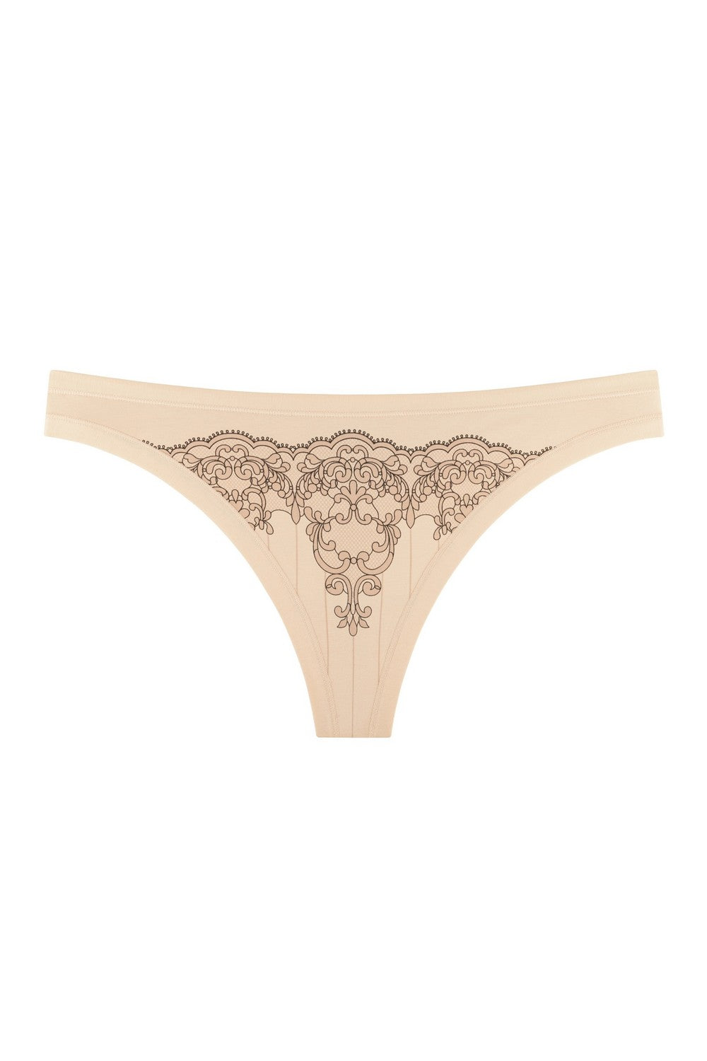 Трусики стринг із принтом 2202-12/384 beige Anabel Arto