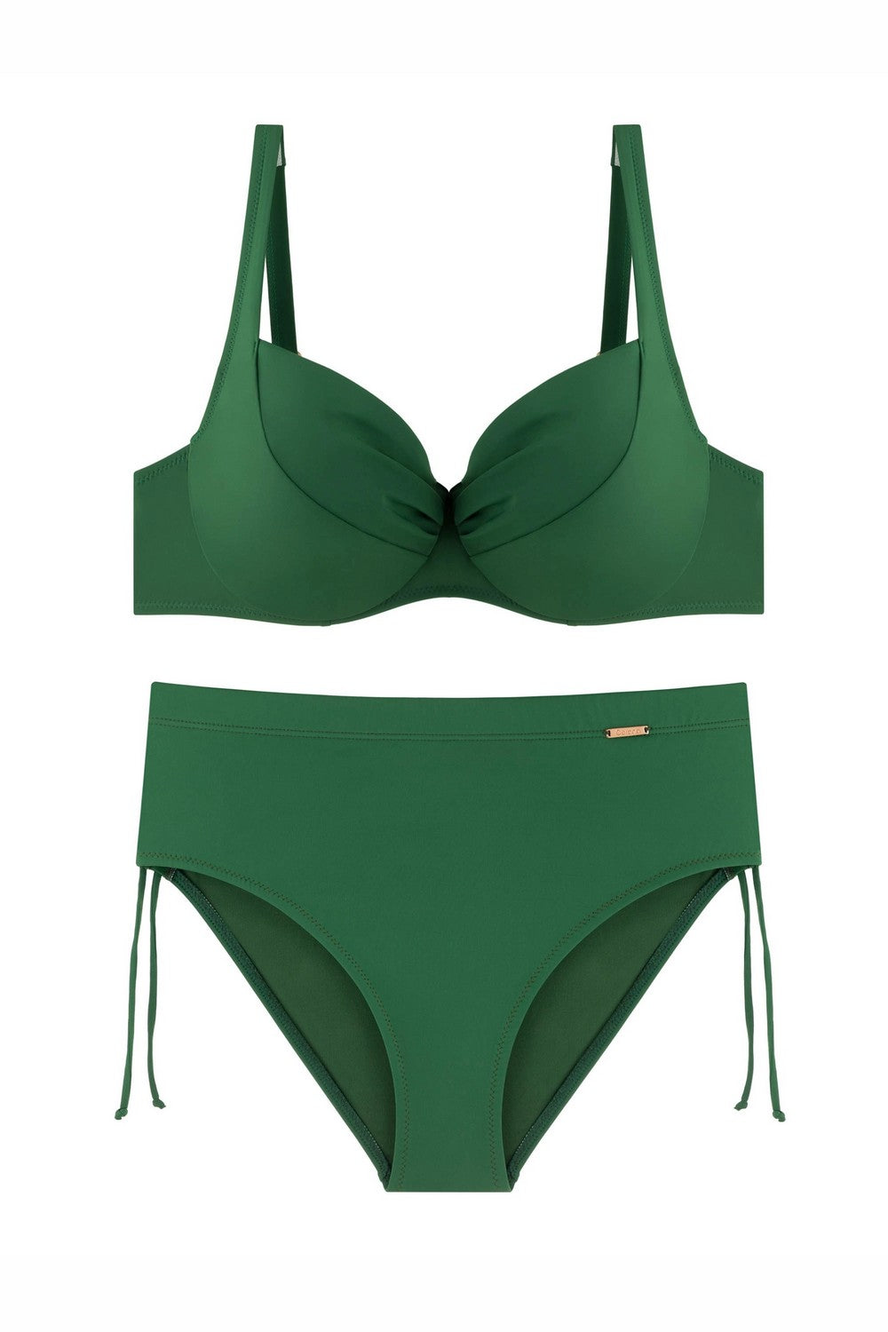 Купальник с высокими плавками 406-041/406-239 moss