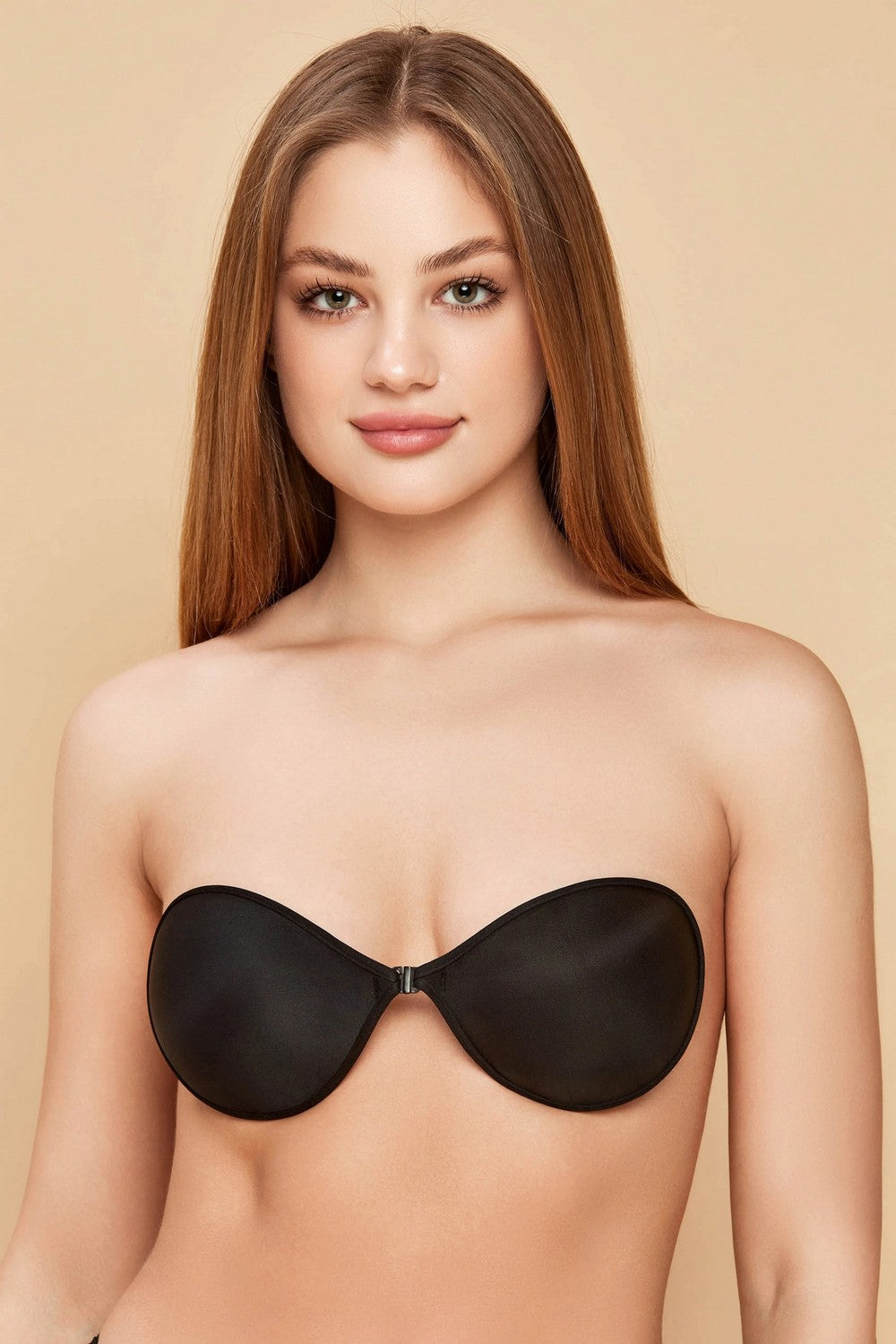 Бюстгальтер-невидимка с застежкой спереди 800-006 black