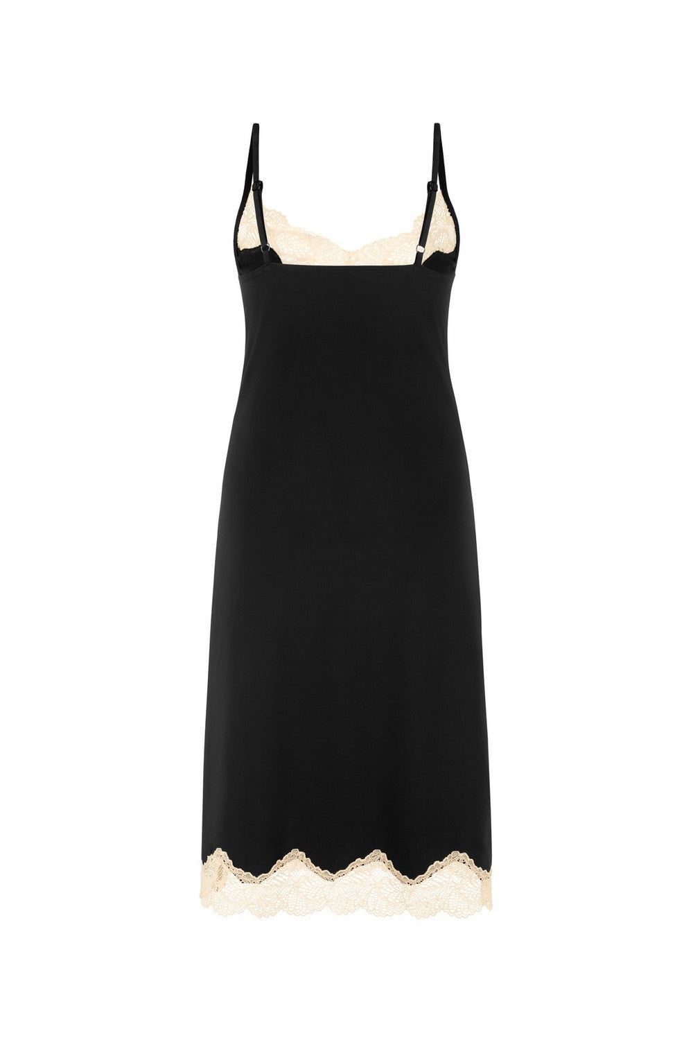 Нічна сорочка з мереживом 806-6050-4 black