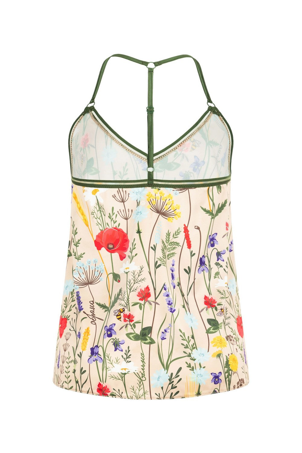 Сатинова піжама з принтом 806-6219 flowers