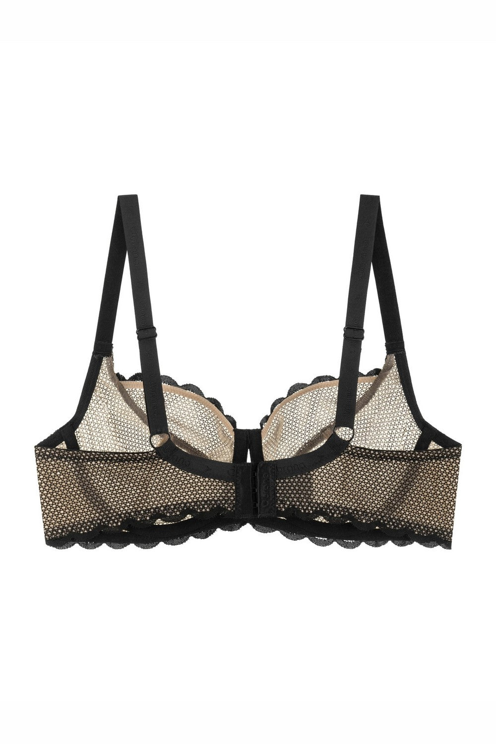 Бюстгальтер минимайзер с кружевом 810-055 black