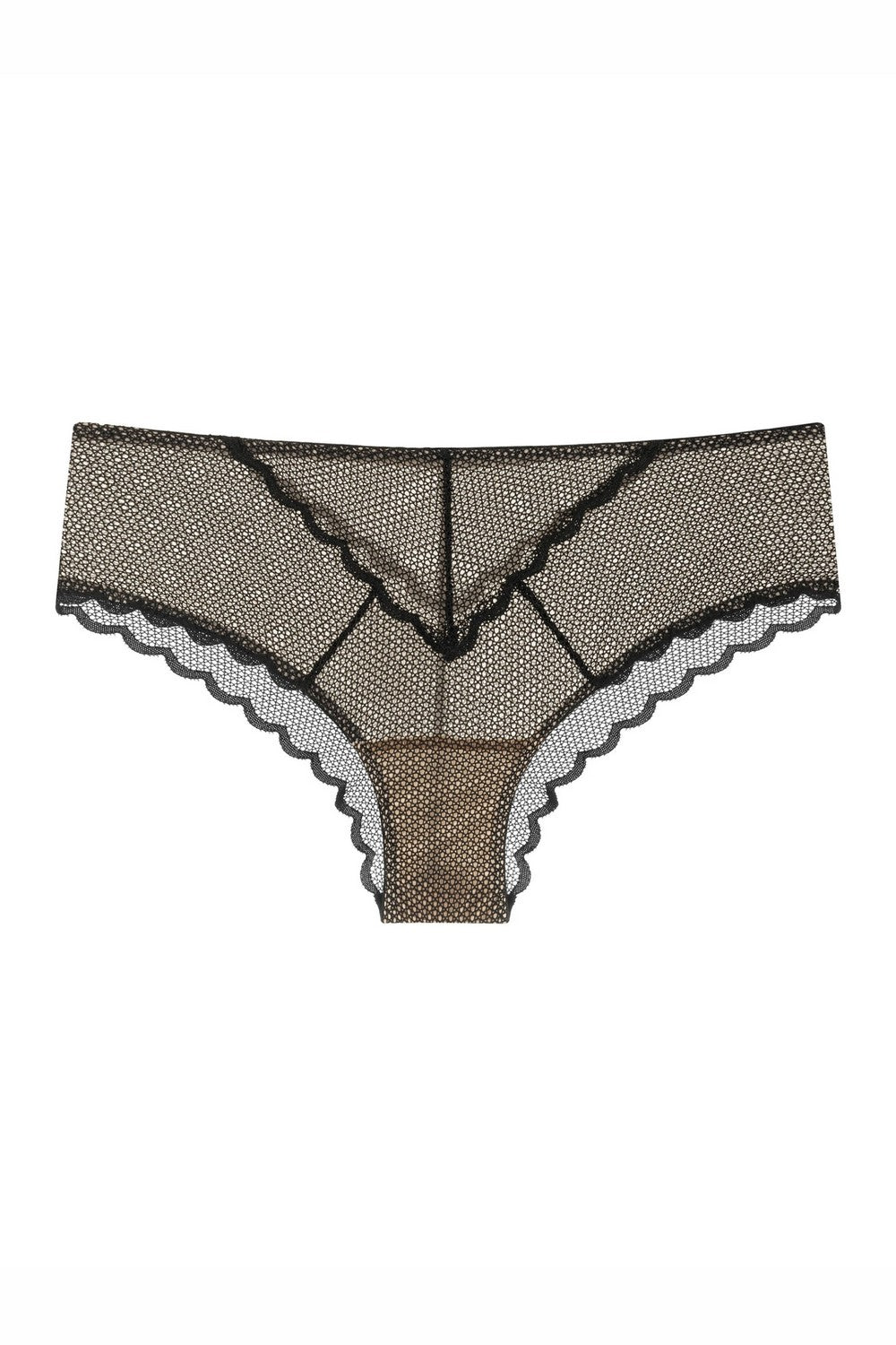 Трусики бразилиана из кружева 810-24-1 black