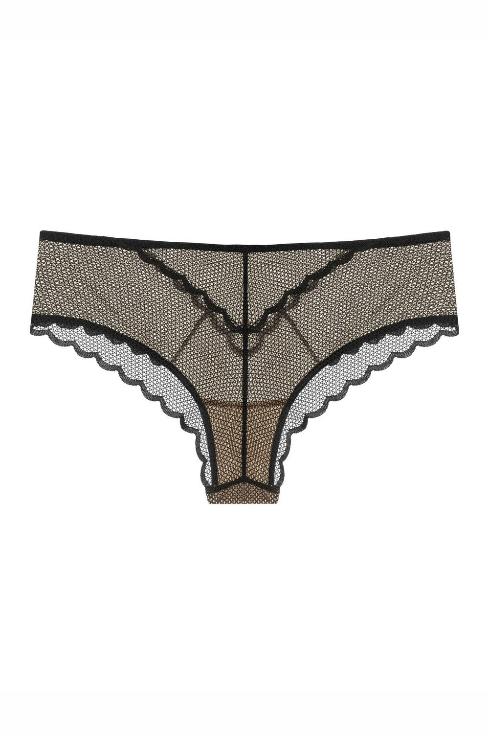 Трусики бразилиана из кружева 810-24-1 black