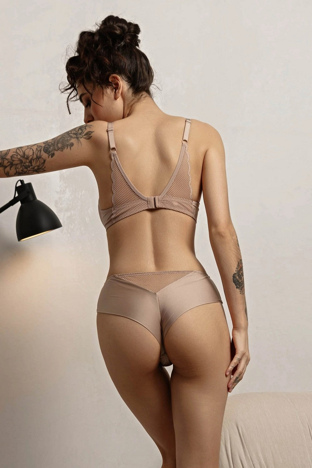 Трусики бразилиана из микрофибры 810-24 cappuccino