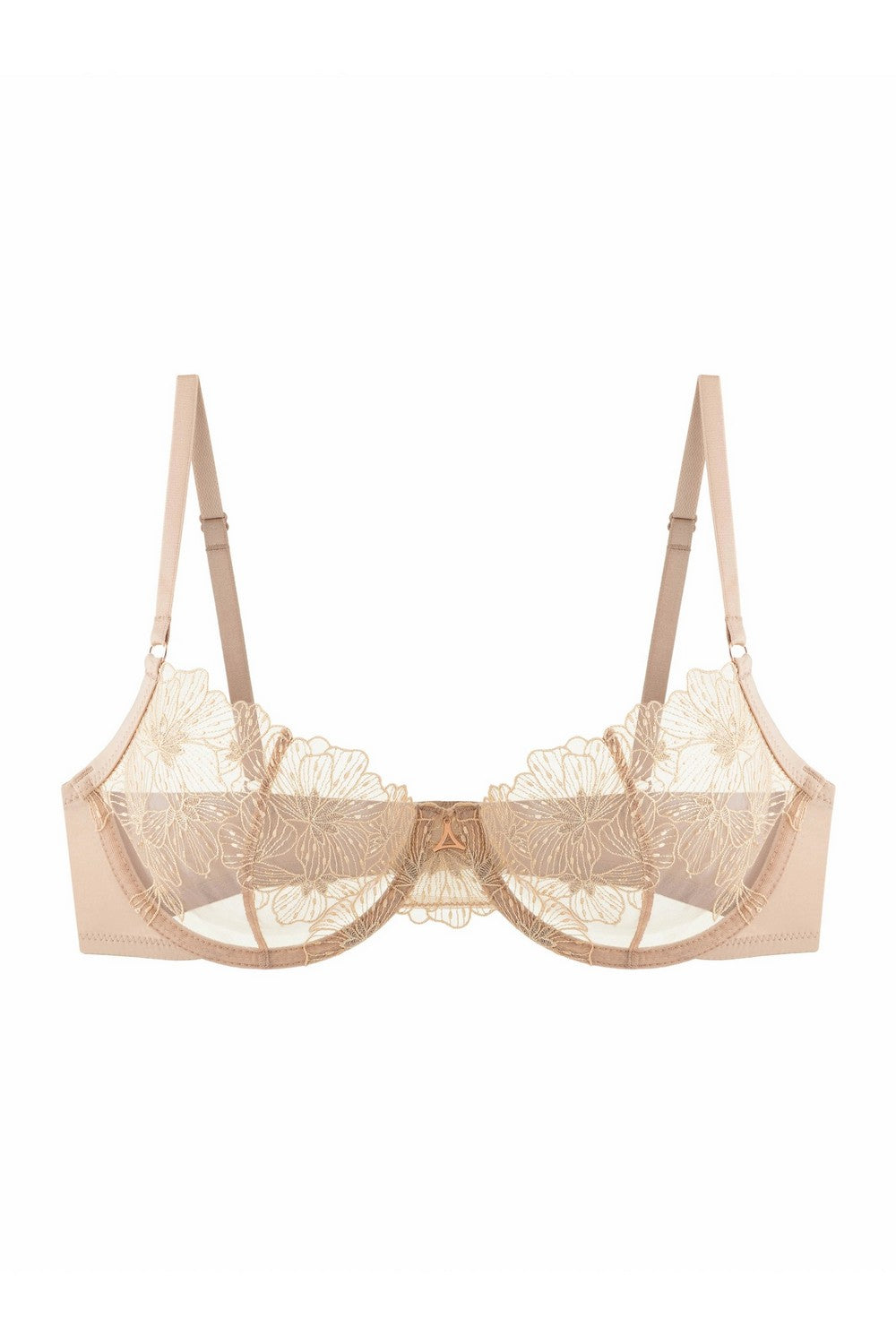 Бюстгальтер из микросетки 811-057 beige