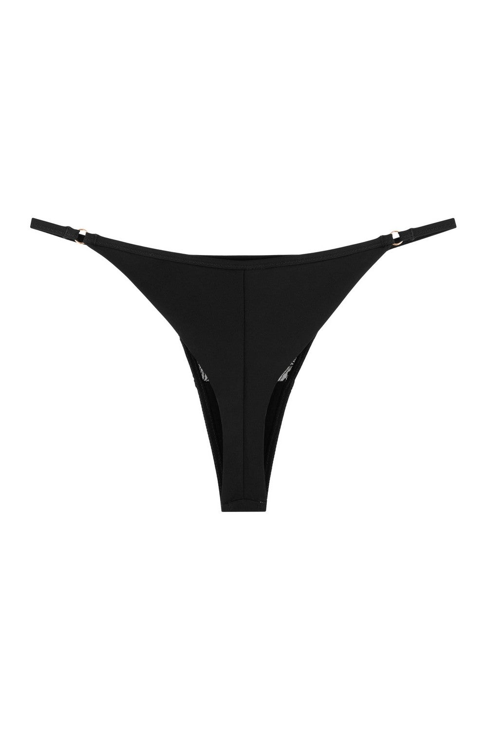 Трусики стринг с вышивкой 811-12 black