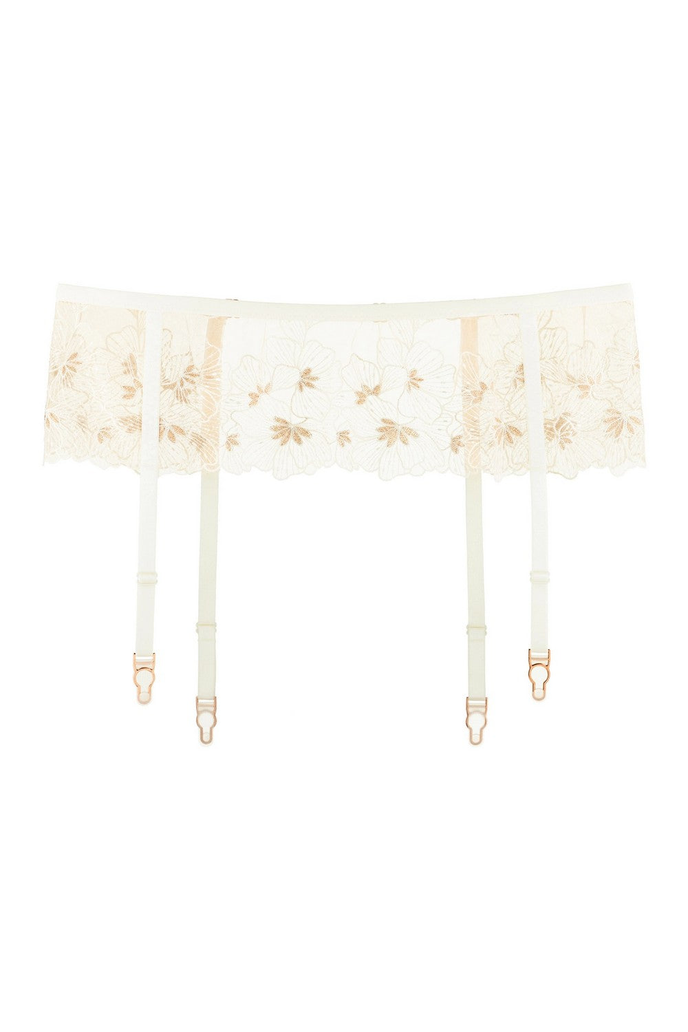 Пояс для панчіх з вишивкою 811-50 champagne