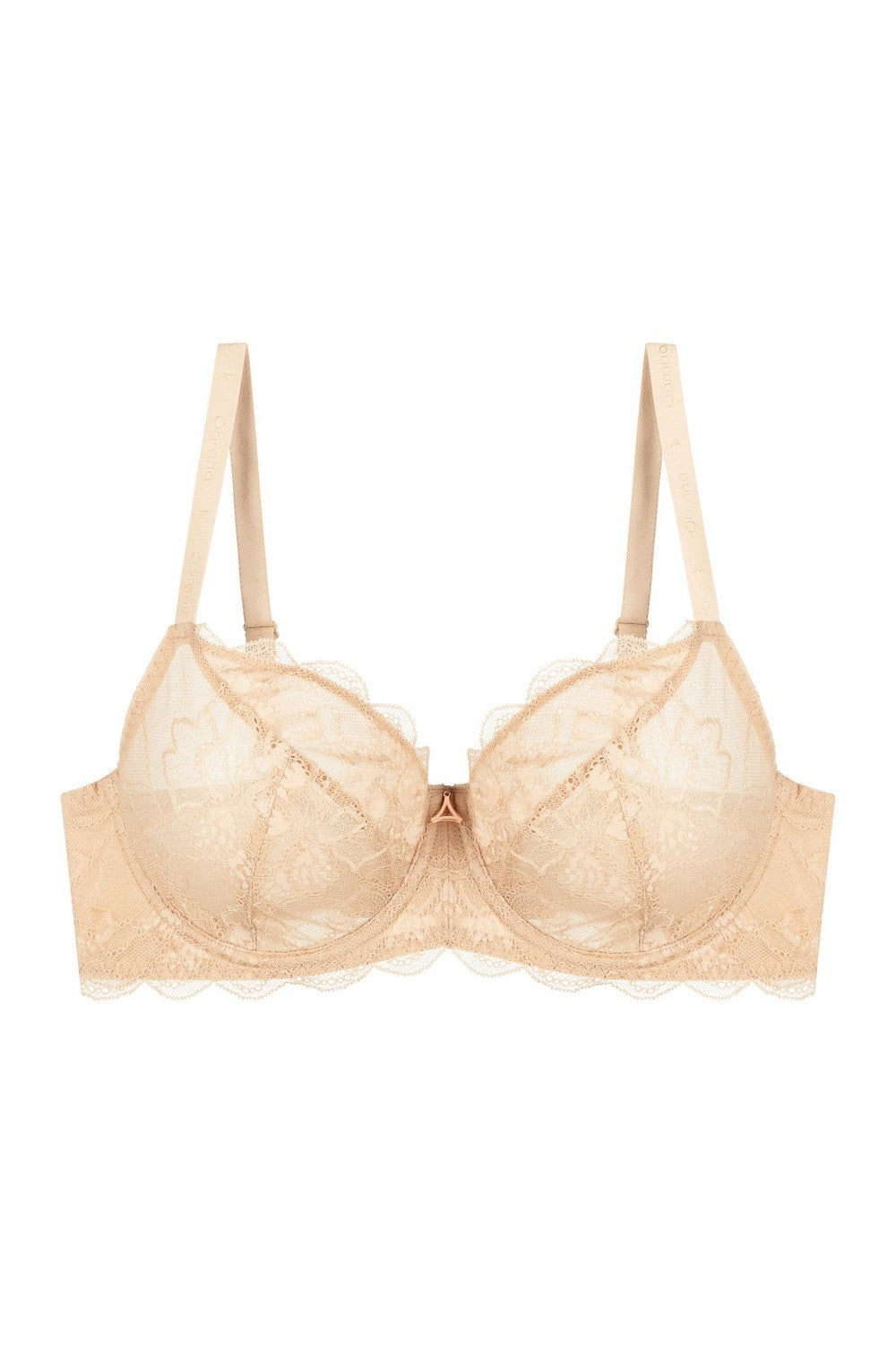 Мягкий бюстгальтер из кружева 812-055 beige