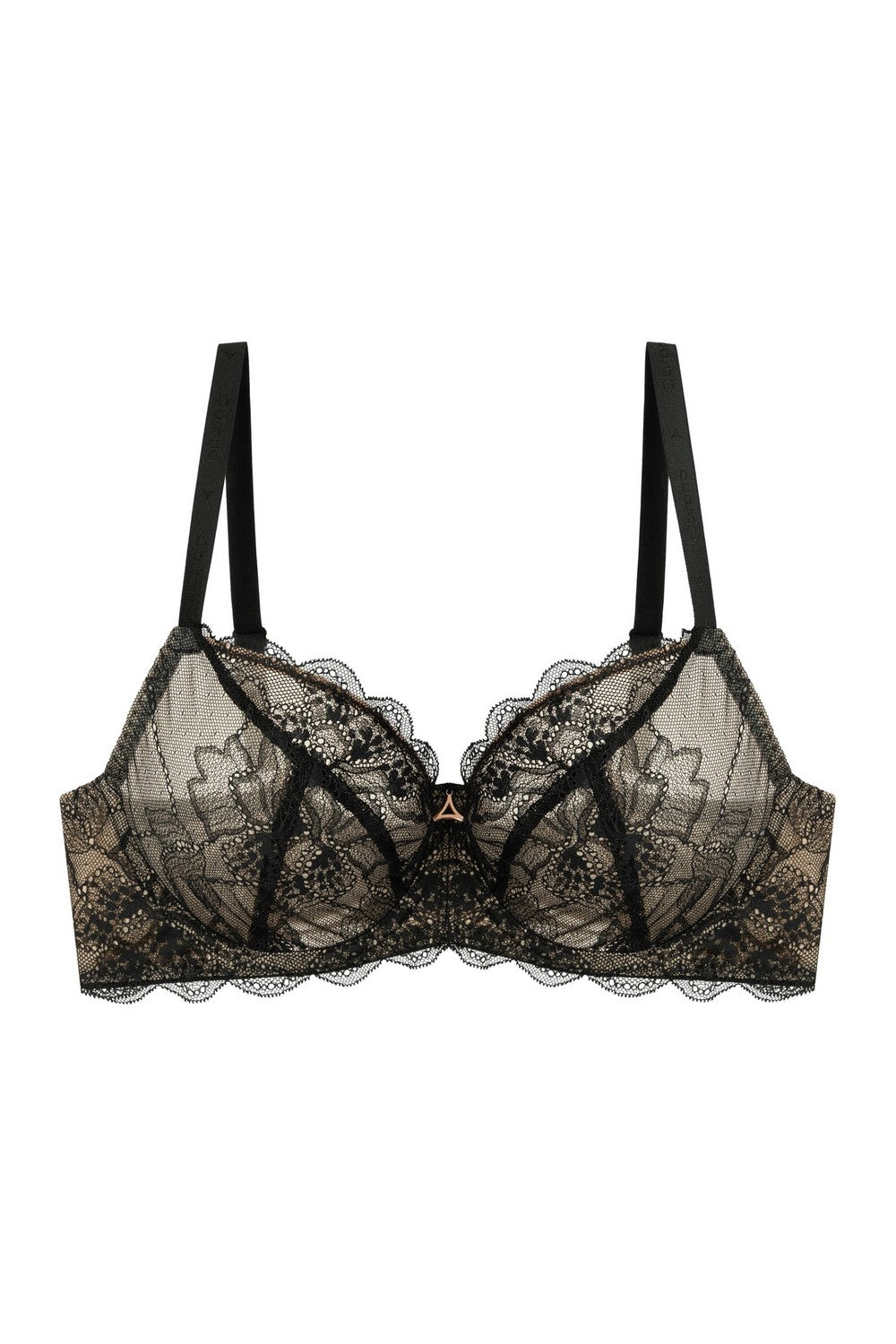 Мягкий бюстгальтер из кружева 812-055 black