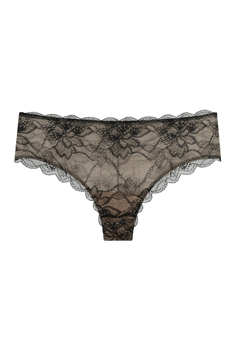 Трусики бразилиана из кружева 812-24 black