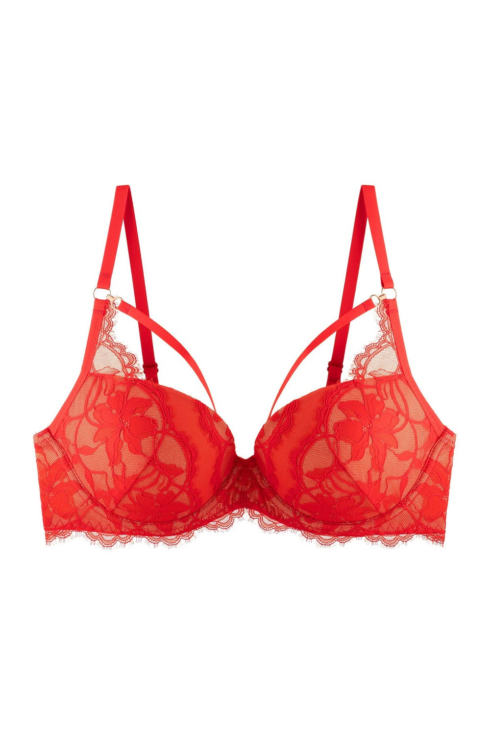 Формованный бюстгальтер из кружева 814-008 red