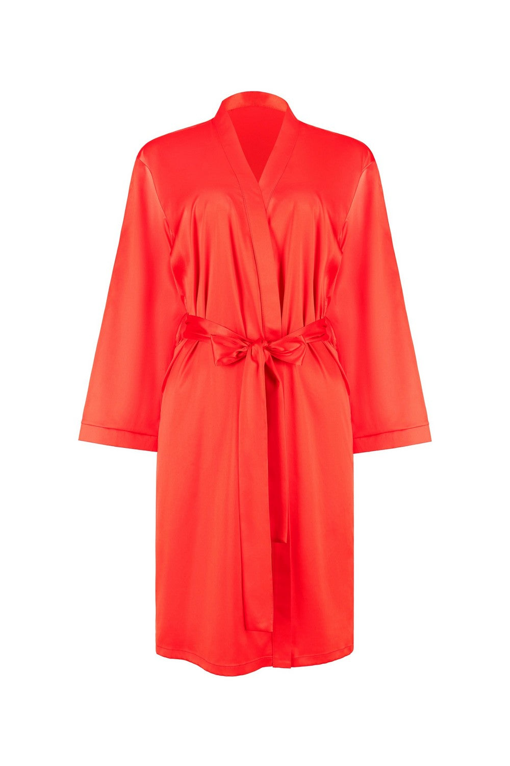 Халат із сатину 814-6765 red