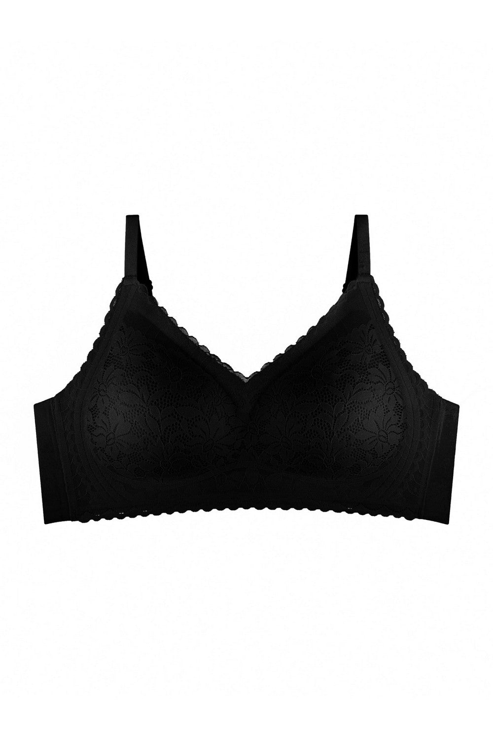 Бесшовный бюстгальтер из кружева 872-074 black