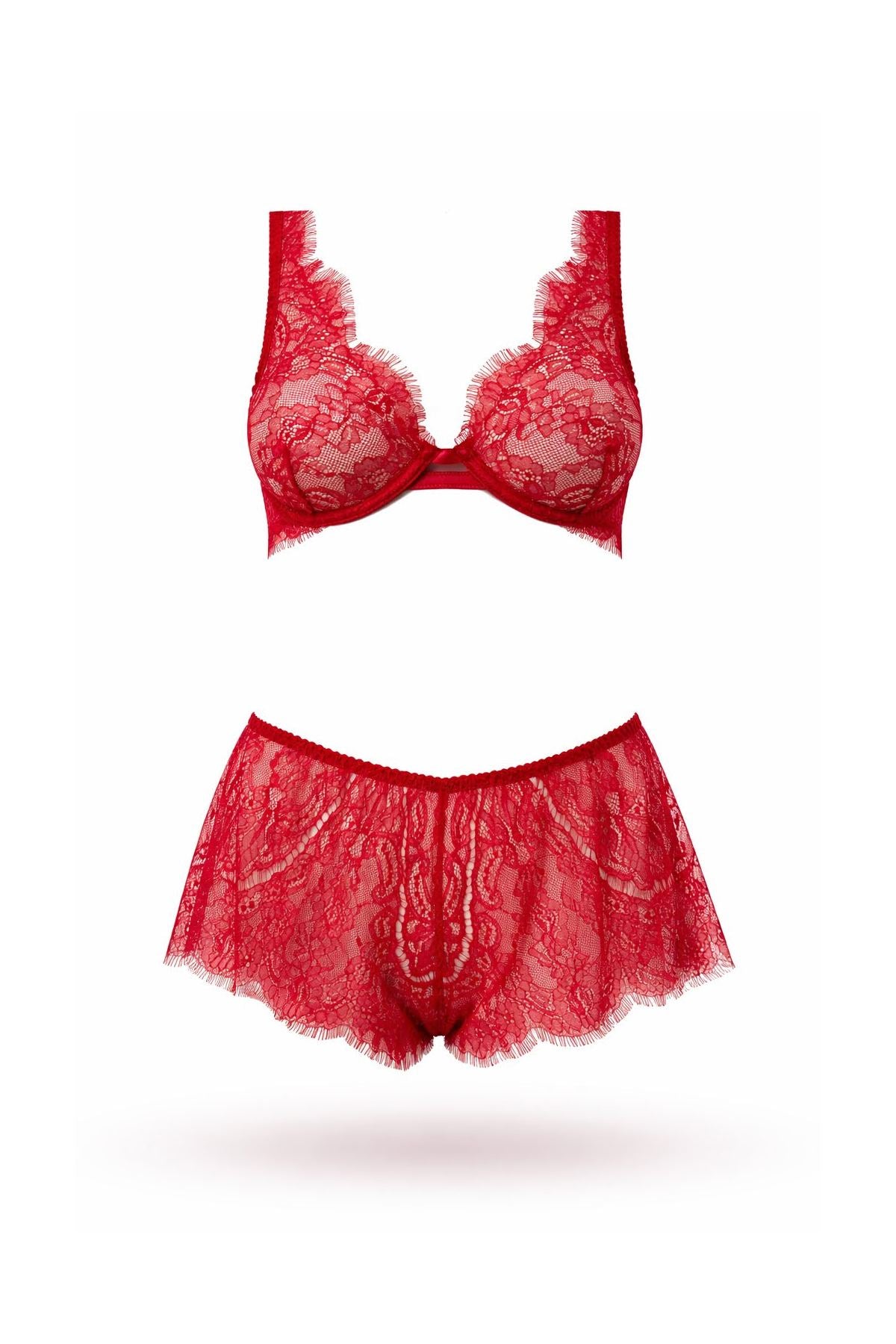 Мягкий бюстгальтер из кружева 10011510 Veil Red