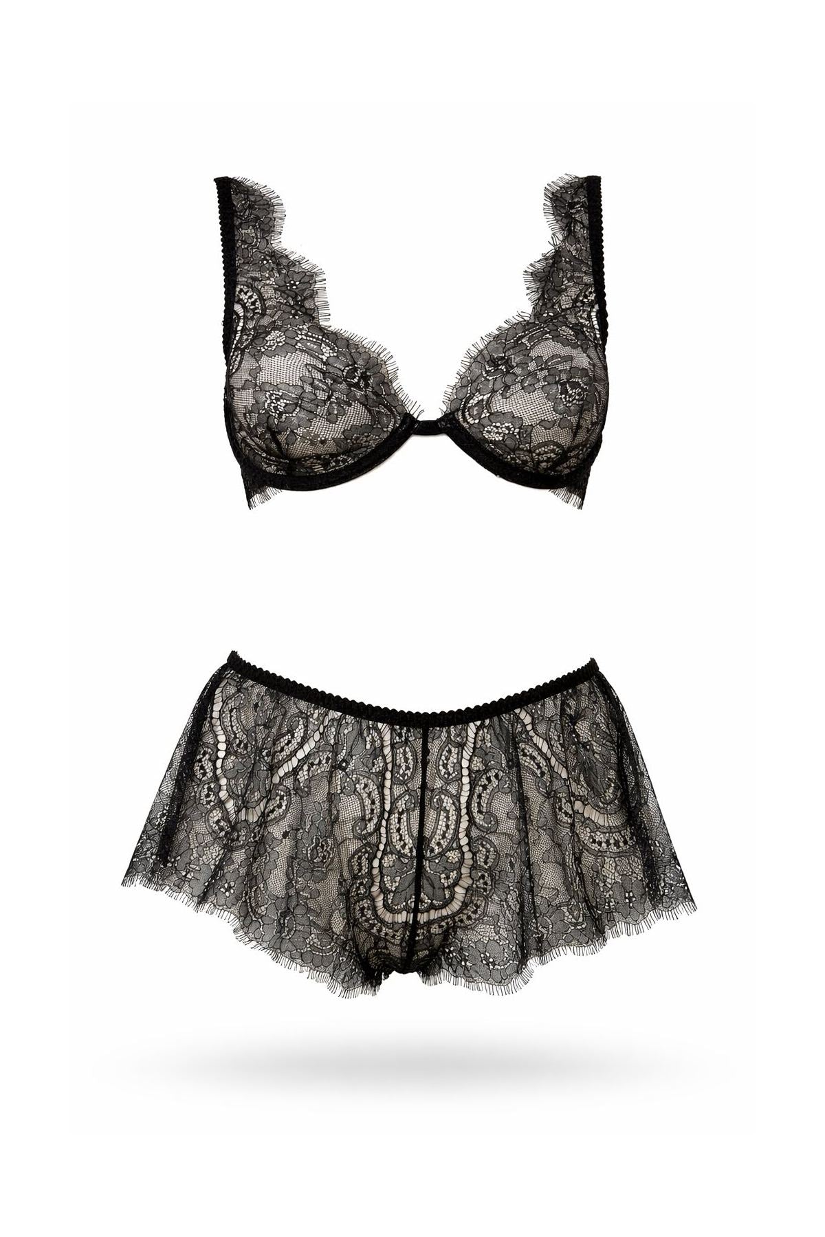 Шортики из кружева 23011401 Veil Black