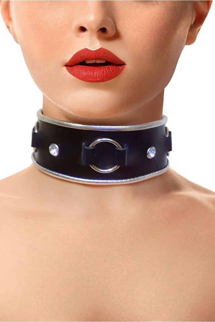 Кожаный ошейник Collar Ring black