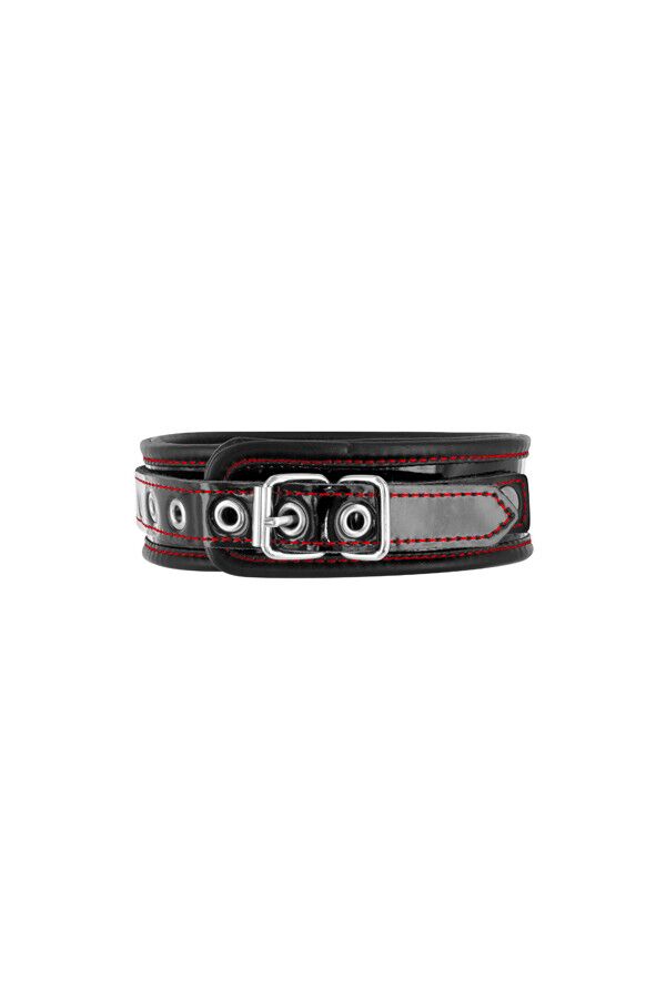 Шкіряний ошейник Premium Patent leather choker Fetish Tentation