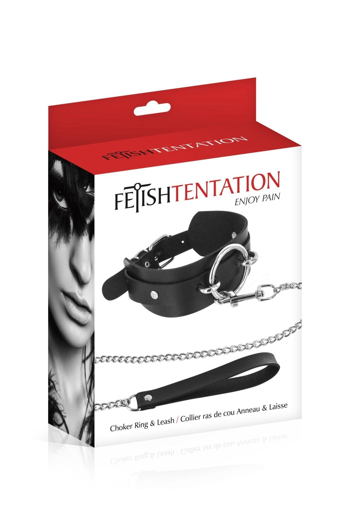 Ошейник з повідцем Ring and Leash Fetish Tentation