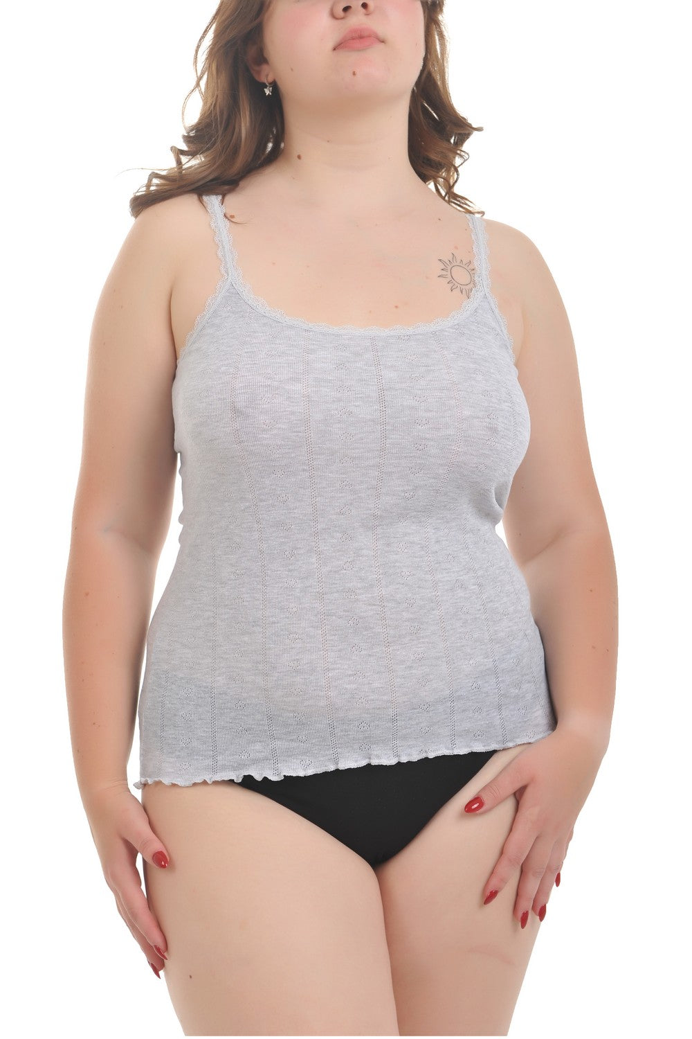 Майка из хлопка 2600 gray