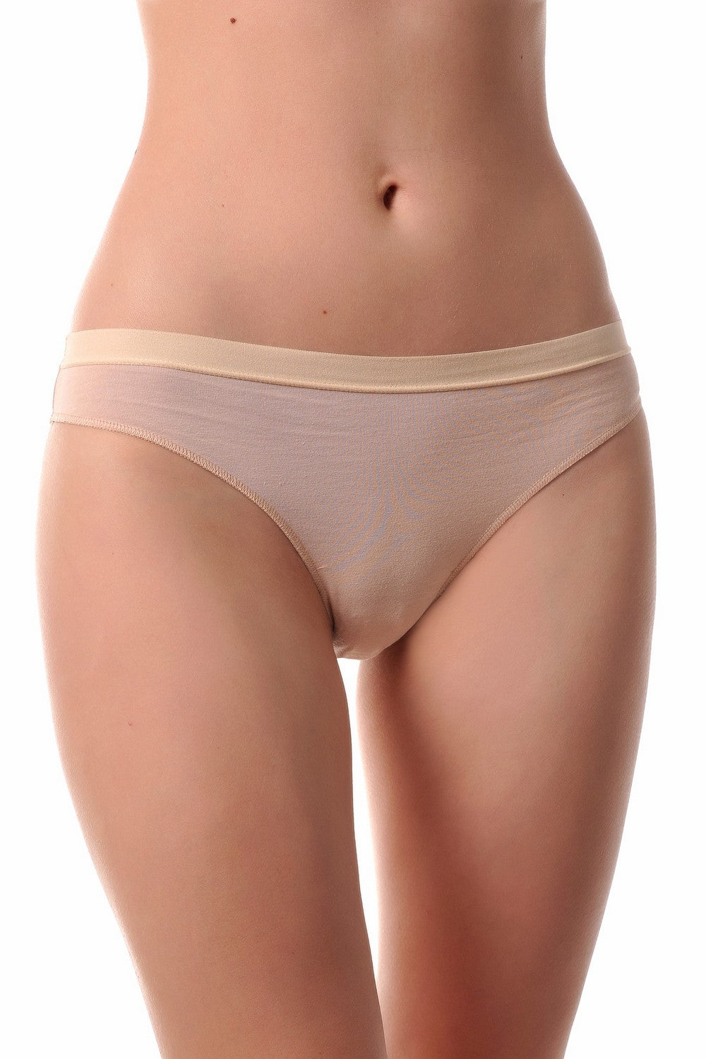 Трусики бразиліана з бавовни 35 beige