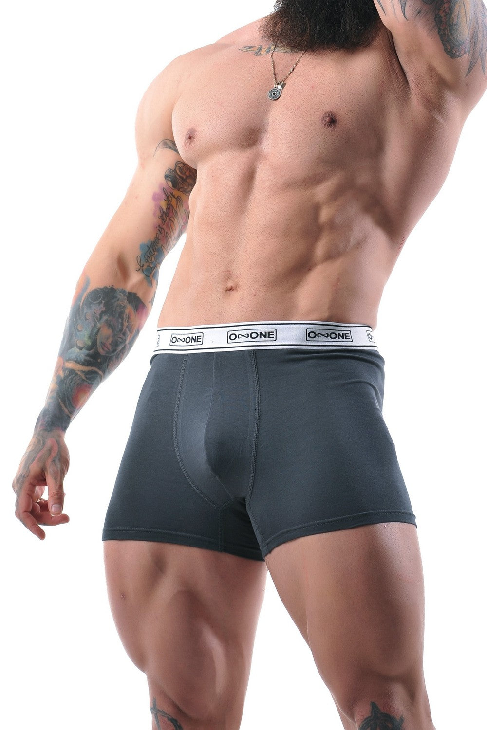 Мужские трусы шорты 40665 dark gray