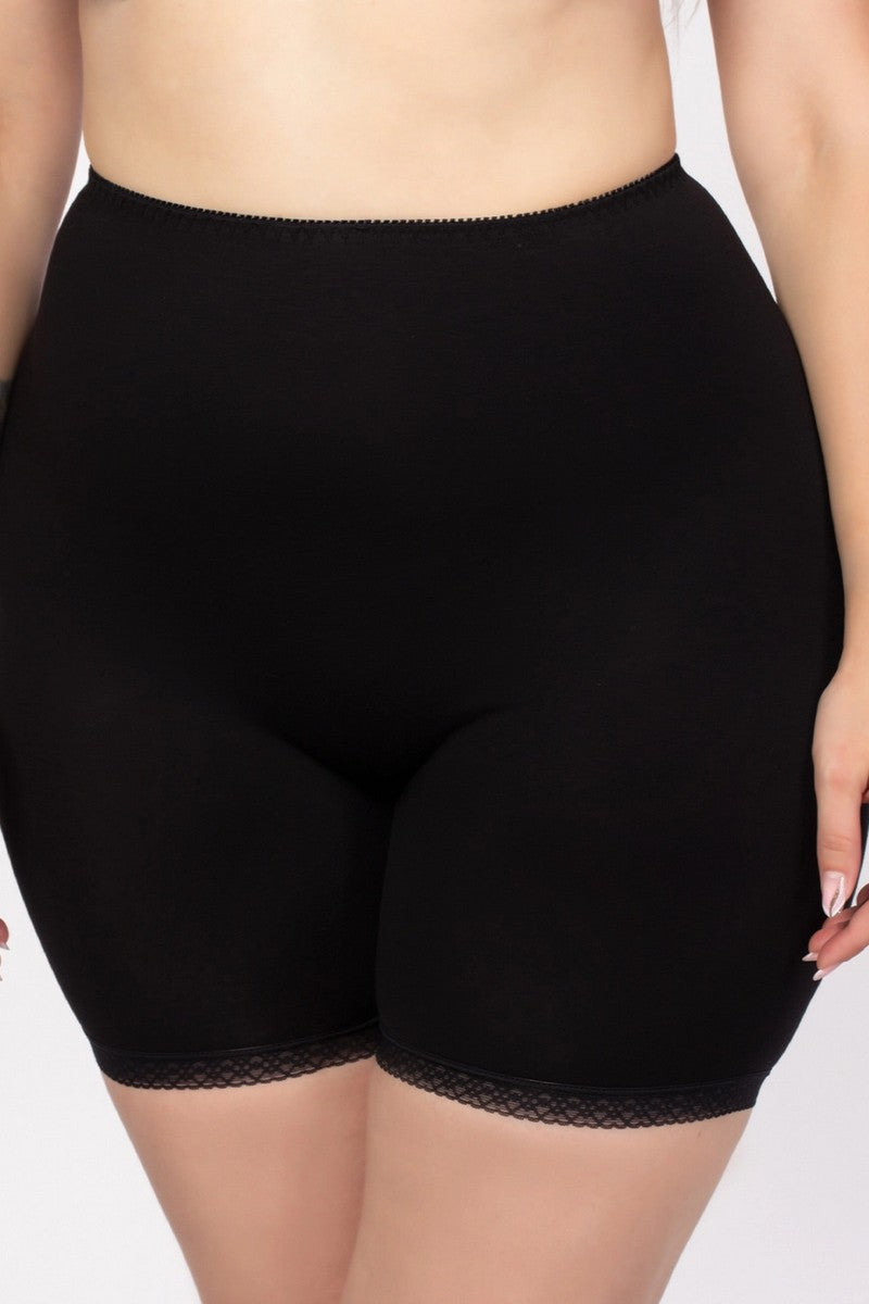 Хлопковые шорты с кружевной тесьмой 2701