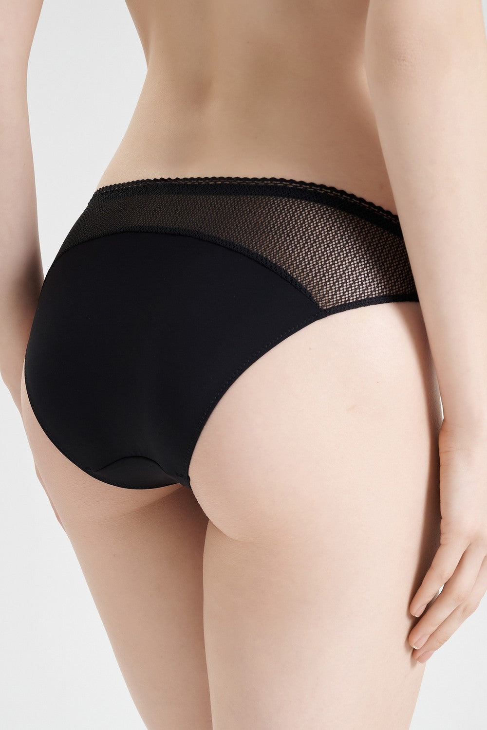 Трусики слип из микрофибры 42YA0 Scarlett black