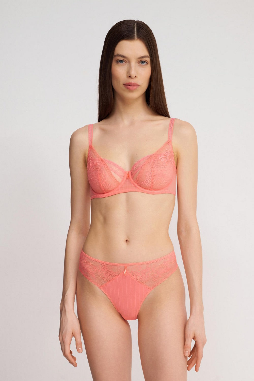 Трусики слип с кружевом 47H3 Maddie pamplemoussee