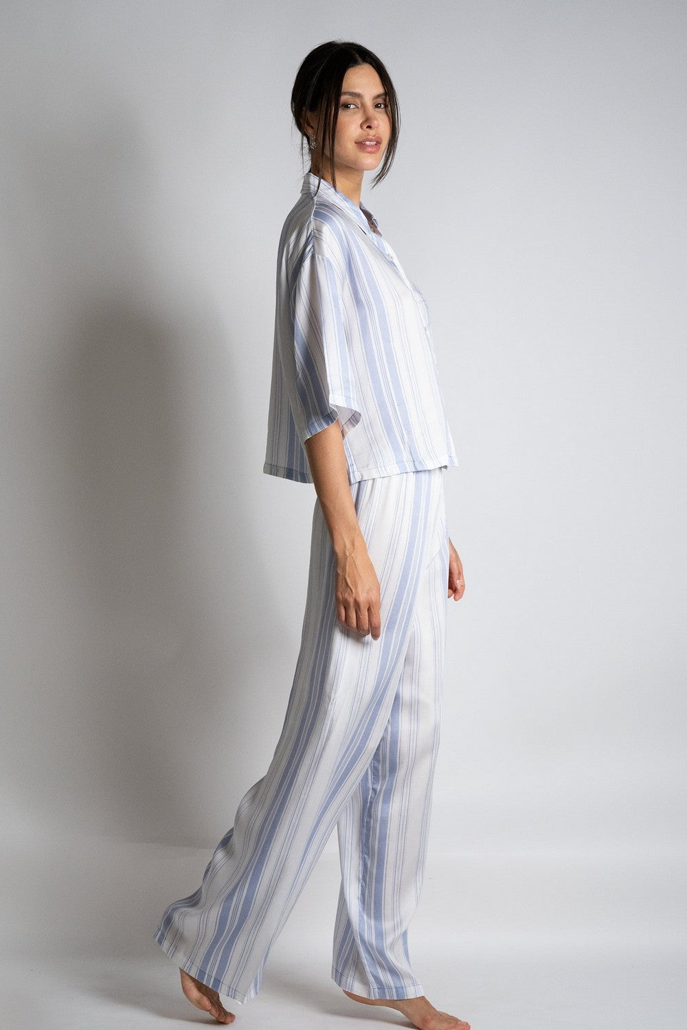 Пижамные брюки в полоску TH09 Chloe stripes print