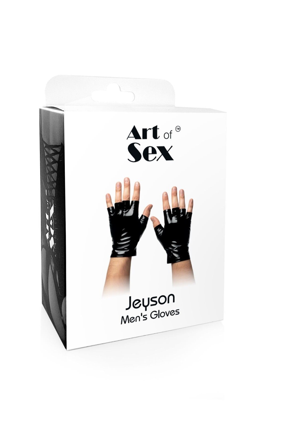 Чоловічі лаковані перчатки Jeyson black Art of Sex