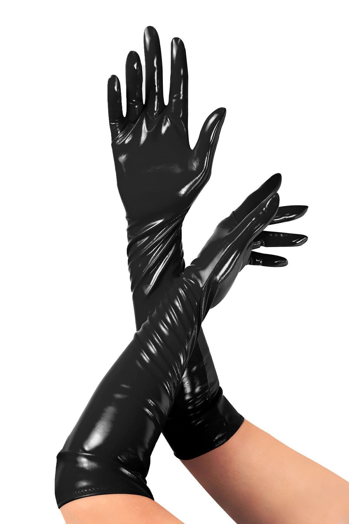 Виниловые перчатки Lora black