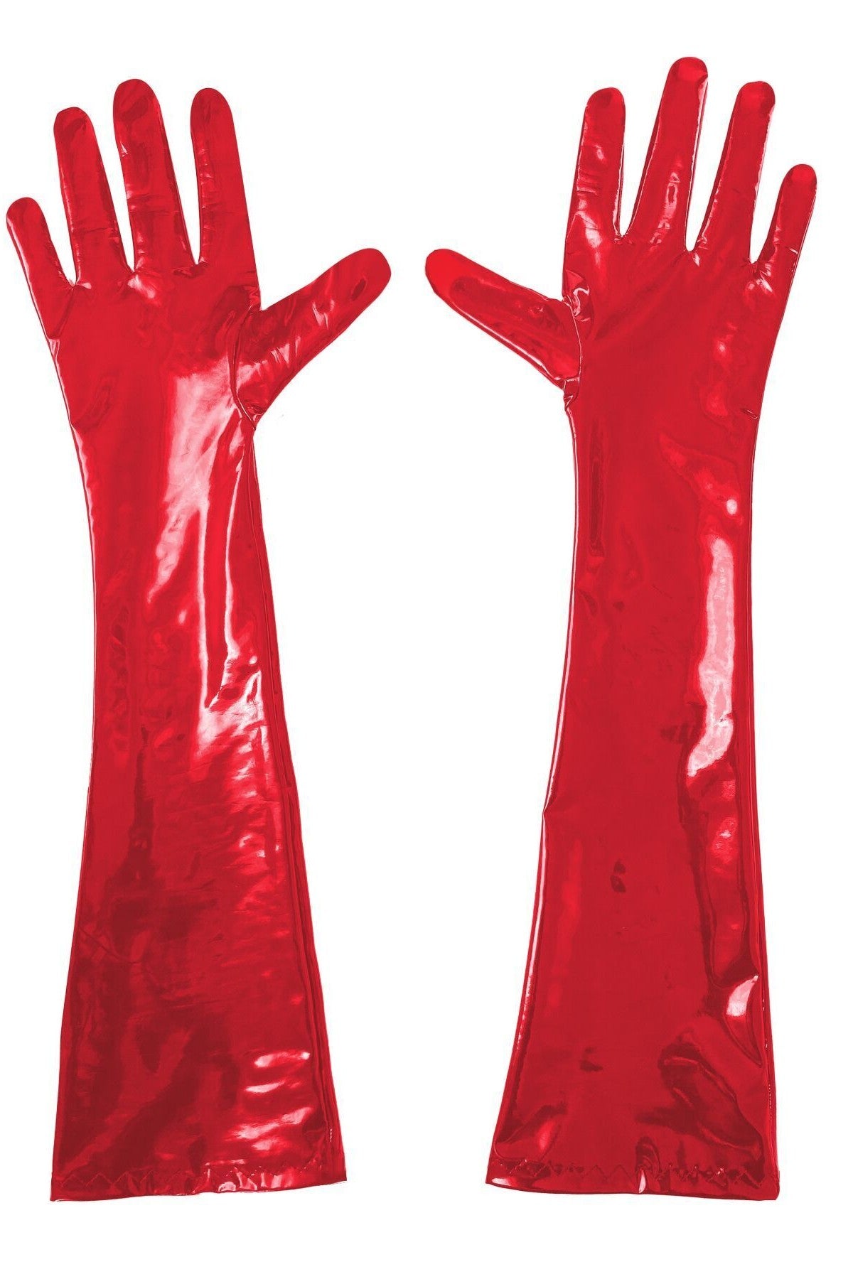 Виниловые перчатки Lora red