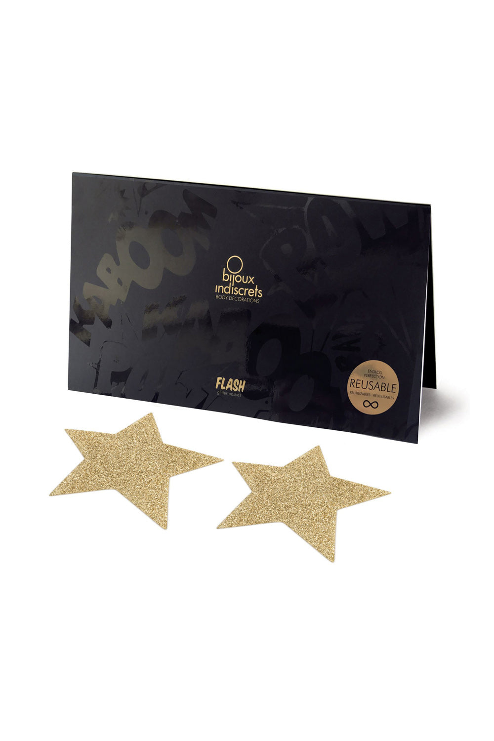 Наклейки на груди Flash Star Gold Bijoux Indiscrets