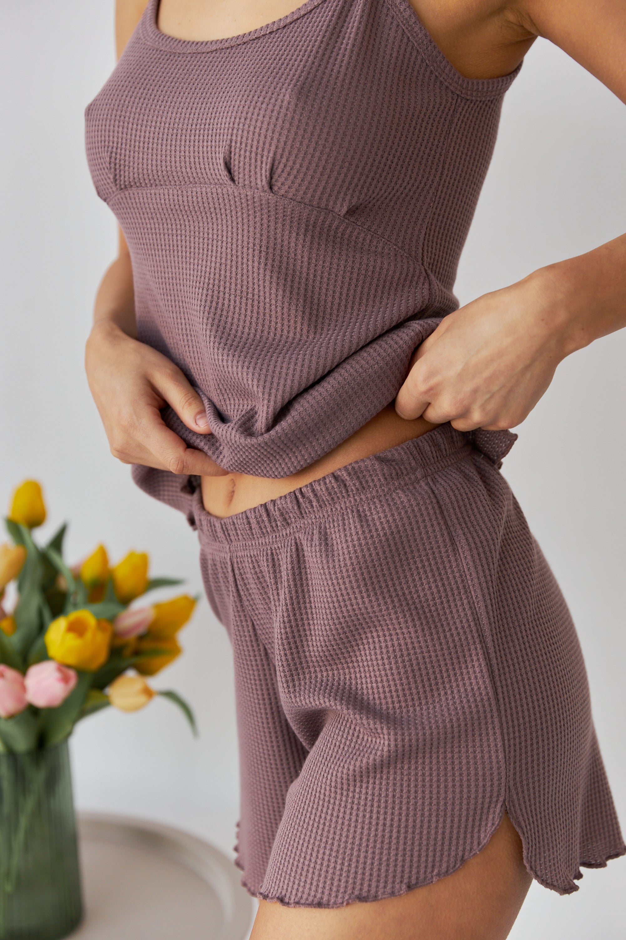 Пижама с шортами 0353/354 brown