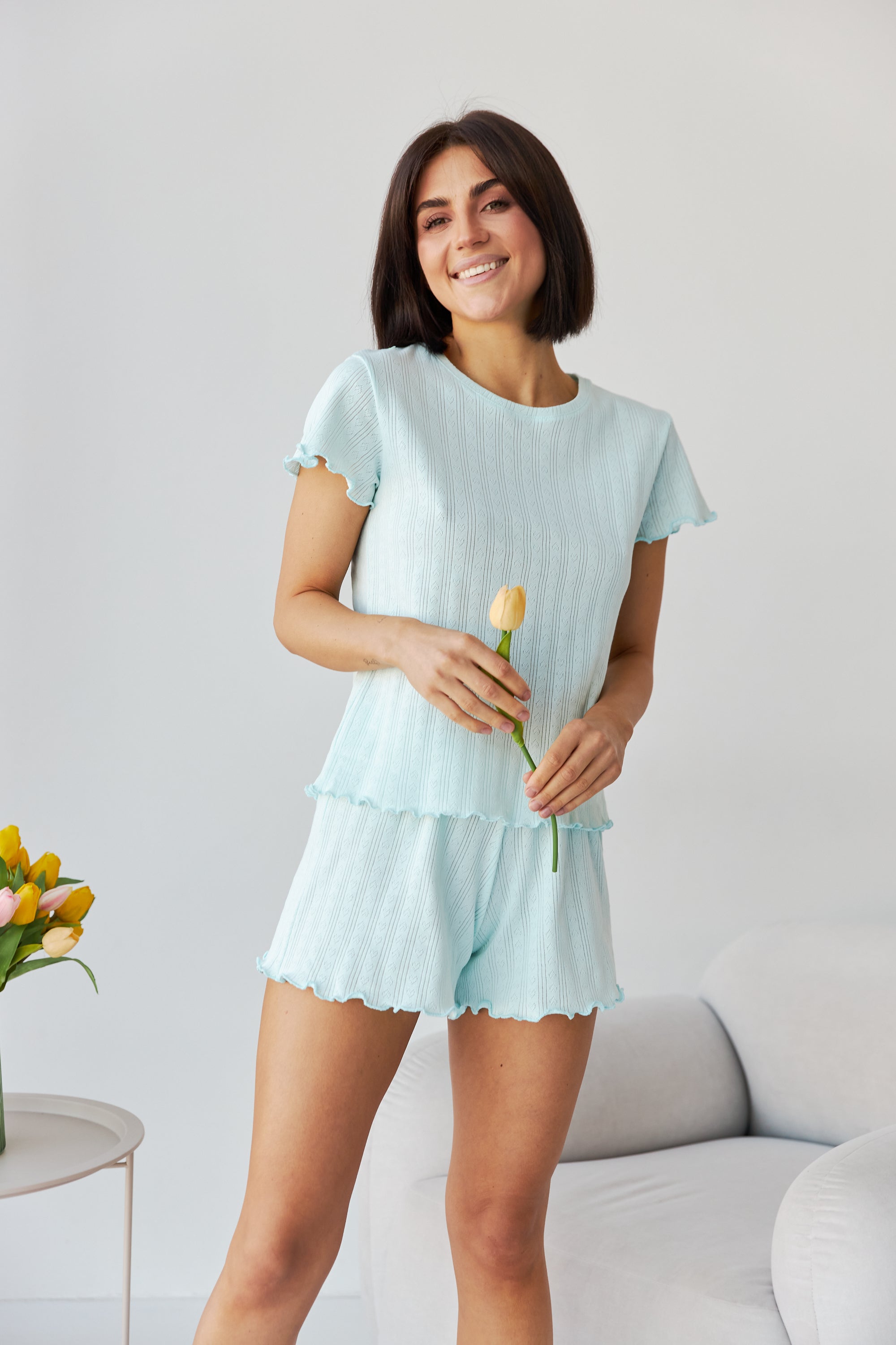 Трикотажная пижама 0355/356 mint