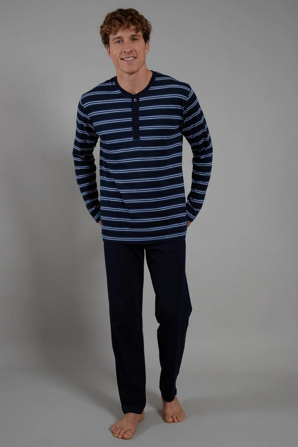 Мужская пижама 31231 662 Blue/Dark/Stripes