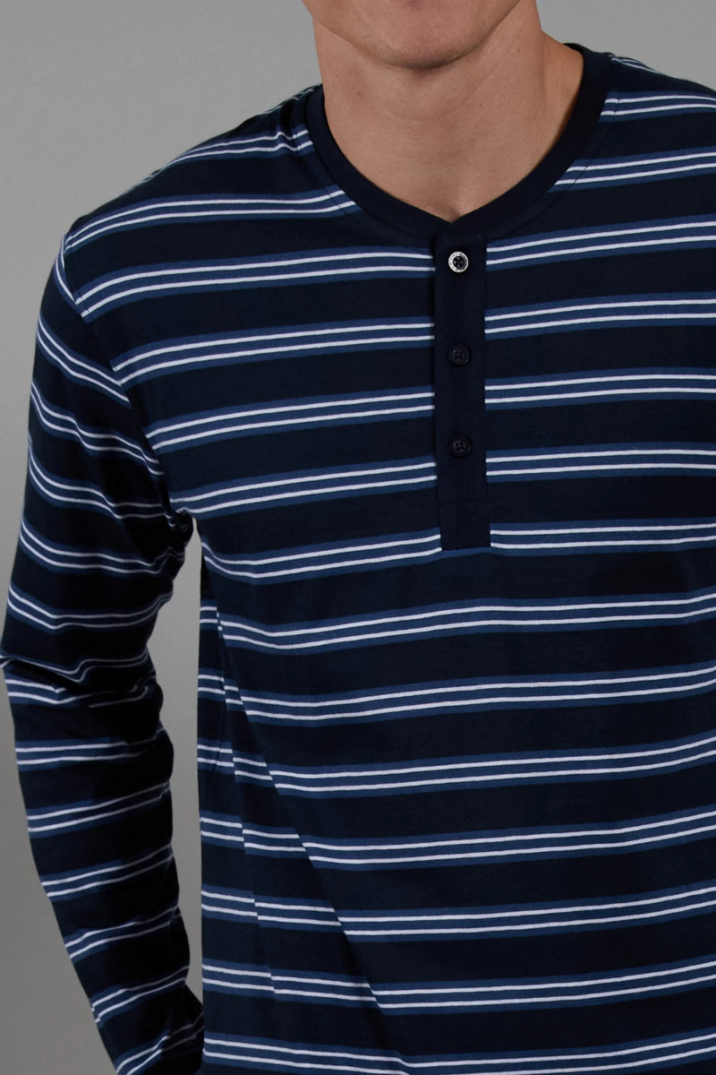 Мужская пижама 31231 662 Blue/Dark/Stripes