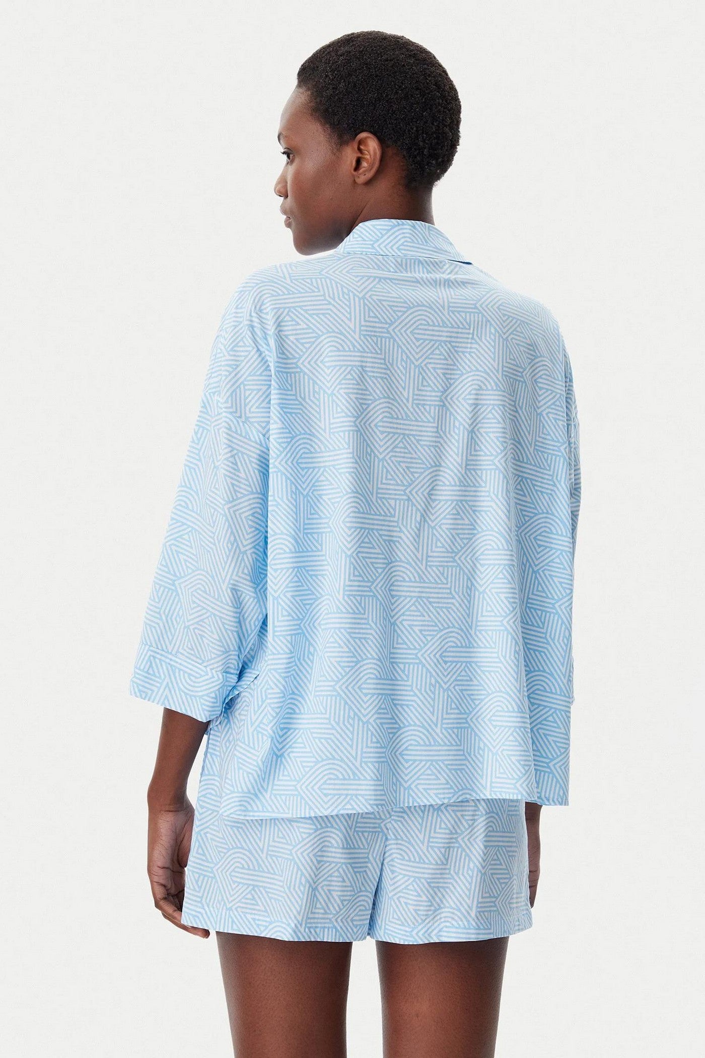 Хлопковая пижама YI50046 467 aqua