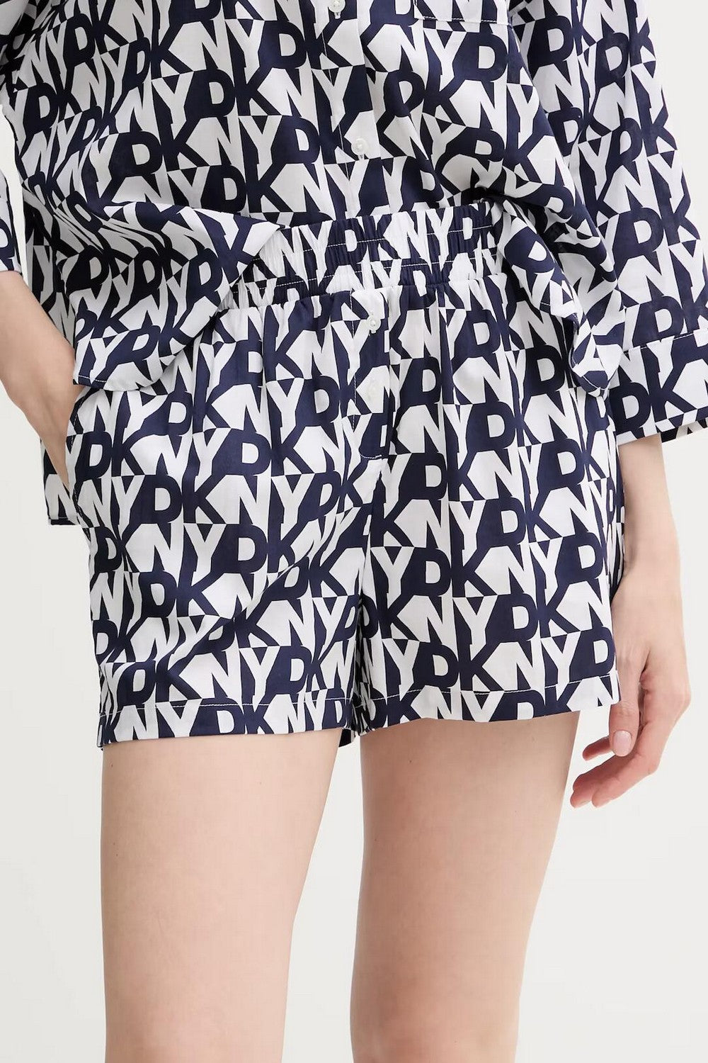 Хлопковая пижама YI80048 401 navy prt