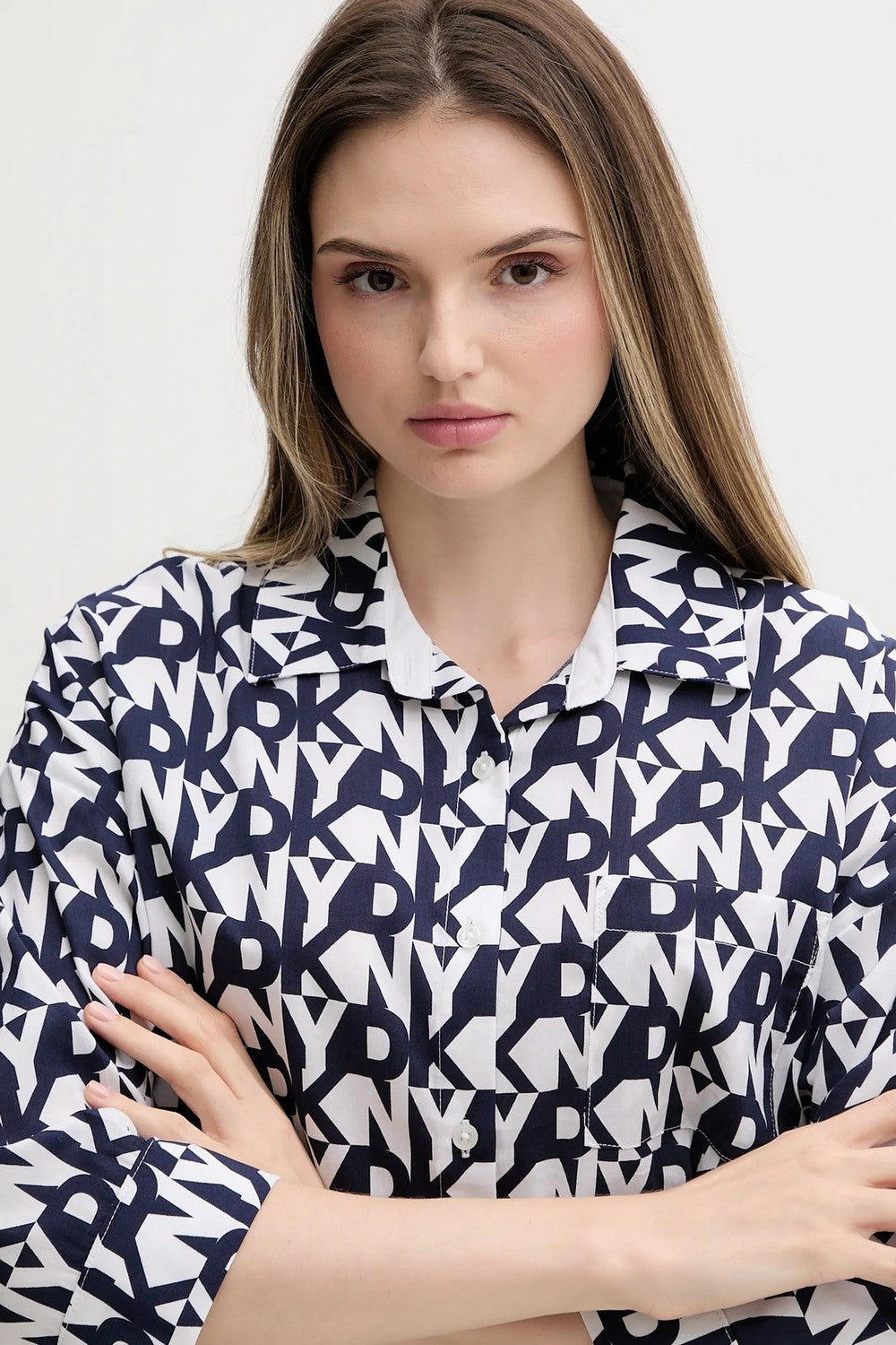 Бавовняна піжама YI80048 401 navy prt