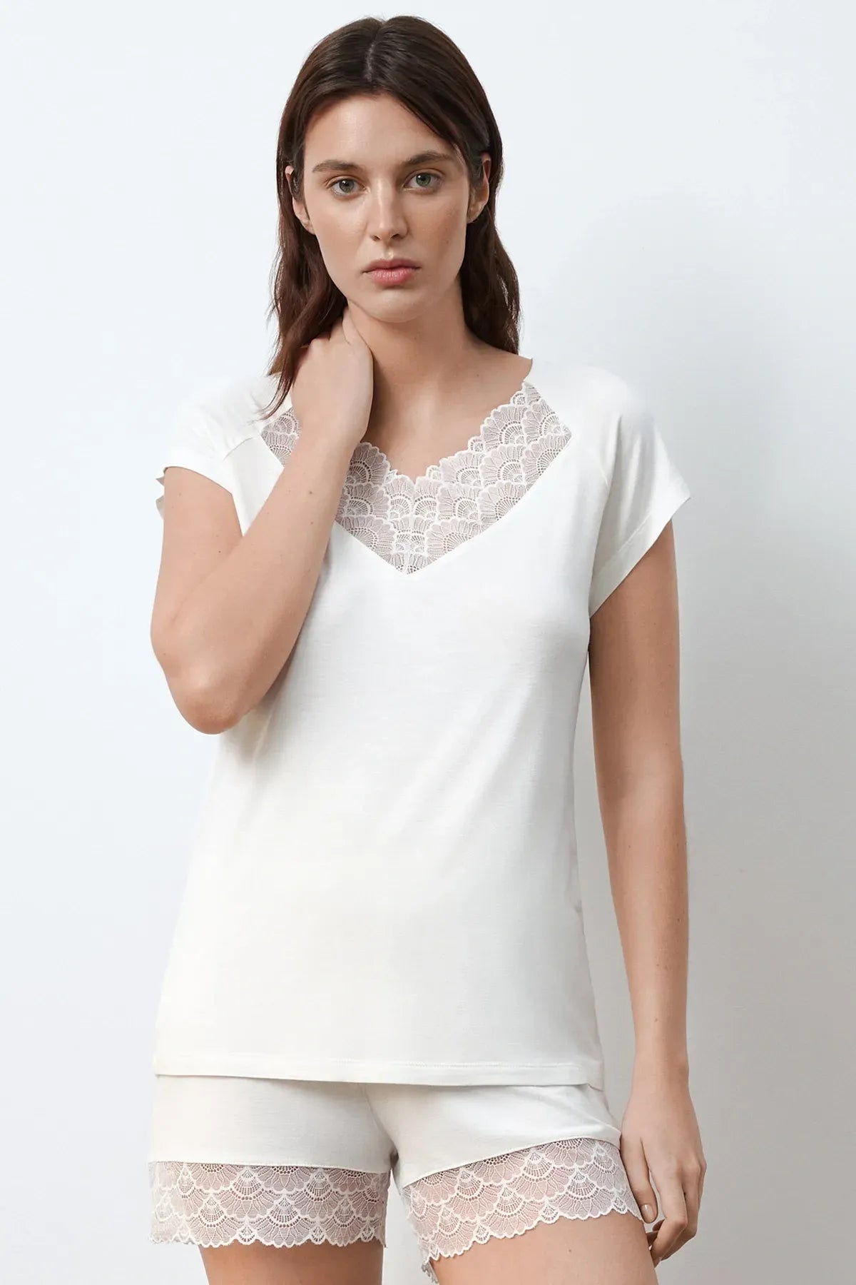 Пижама из бамбука 02103 ivory