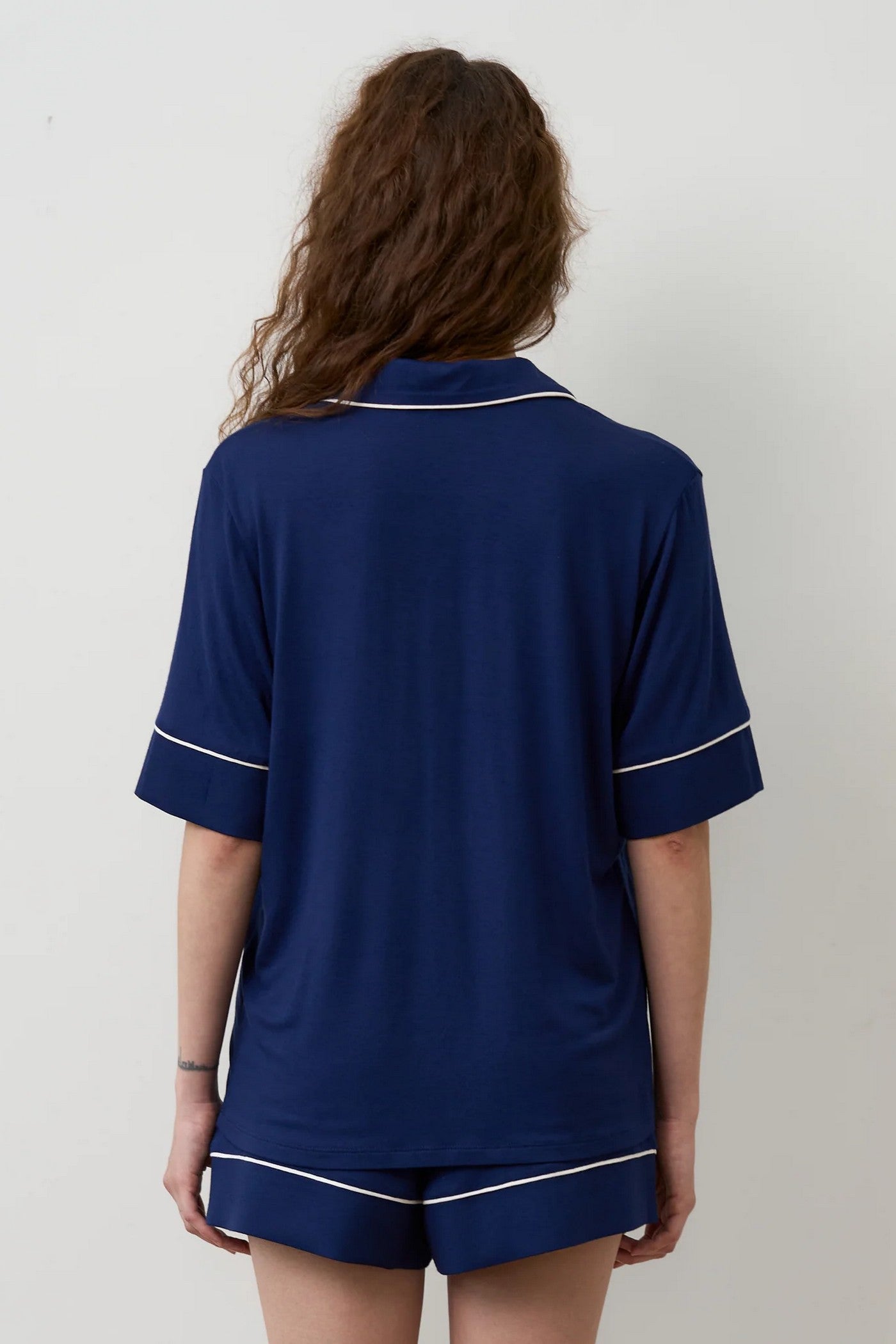 Пижама из бамбука 02115 dark blue