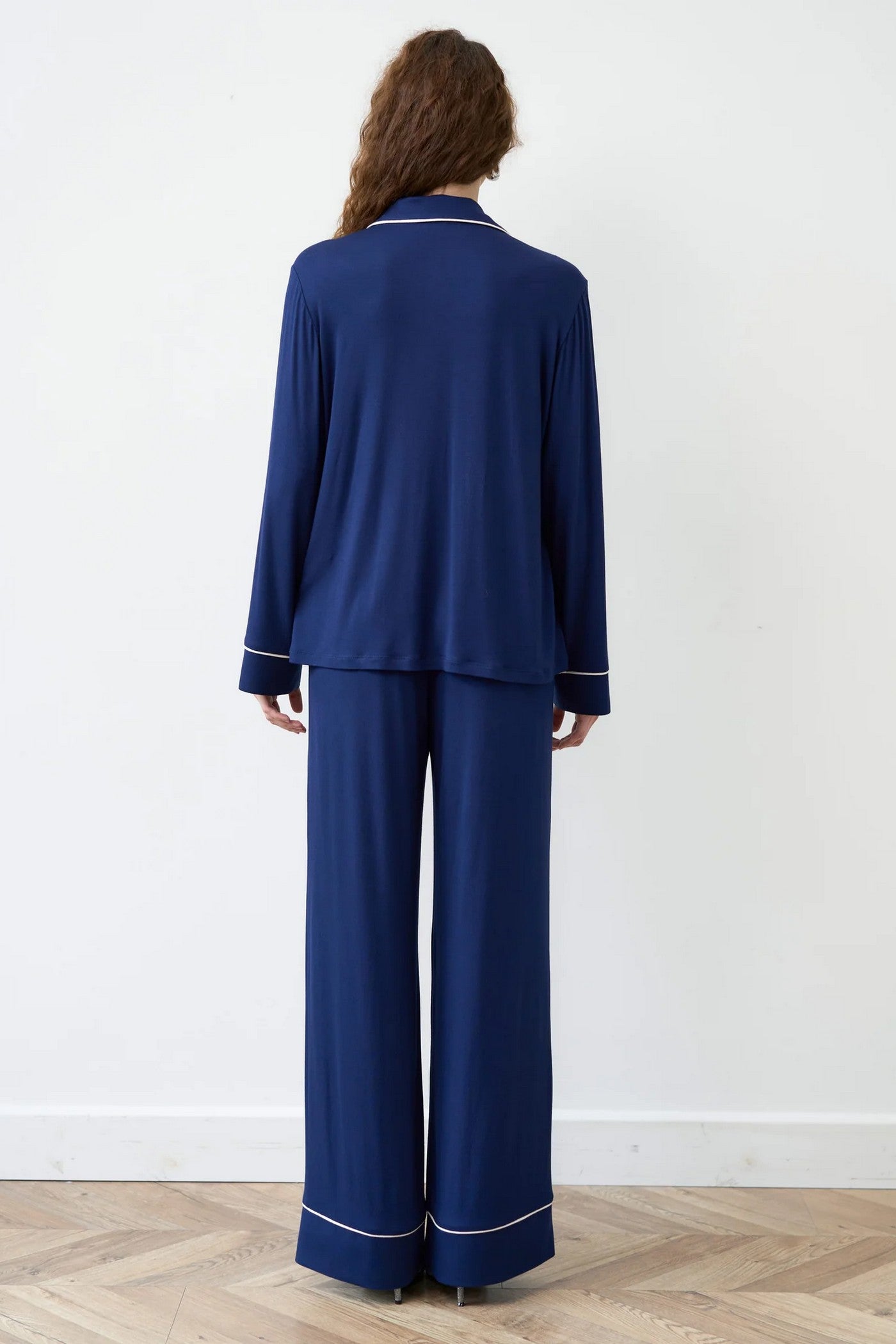 Пижама из бамбука 02116 dark blue