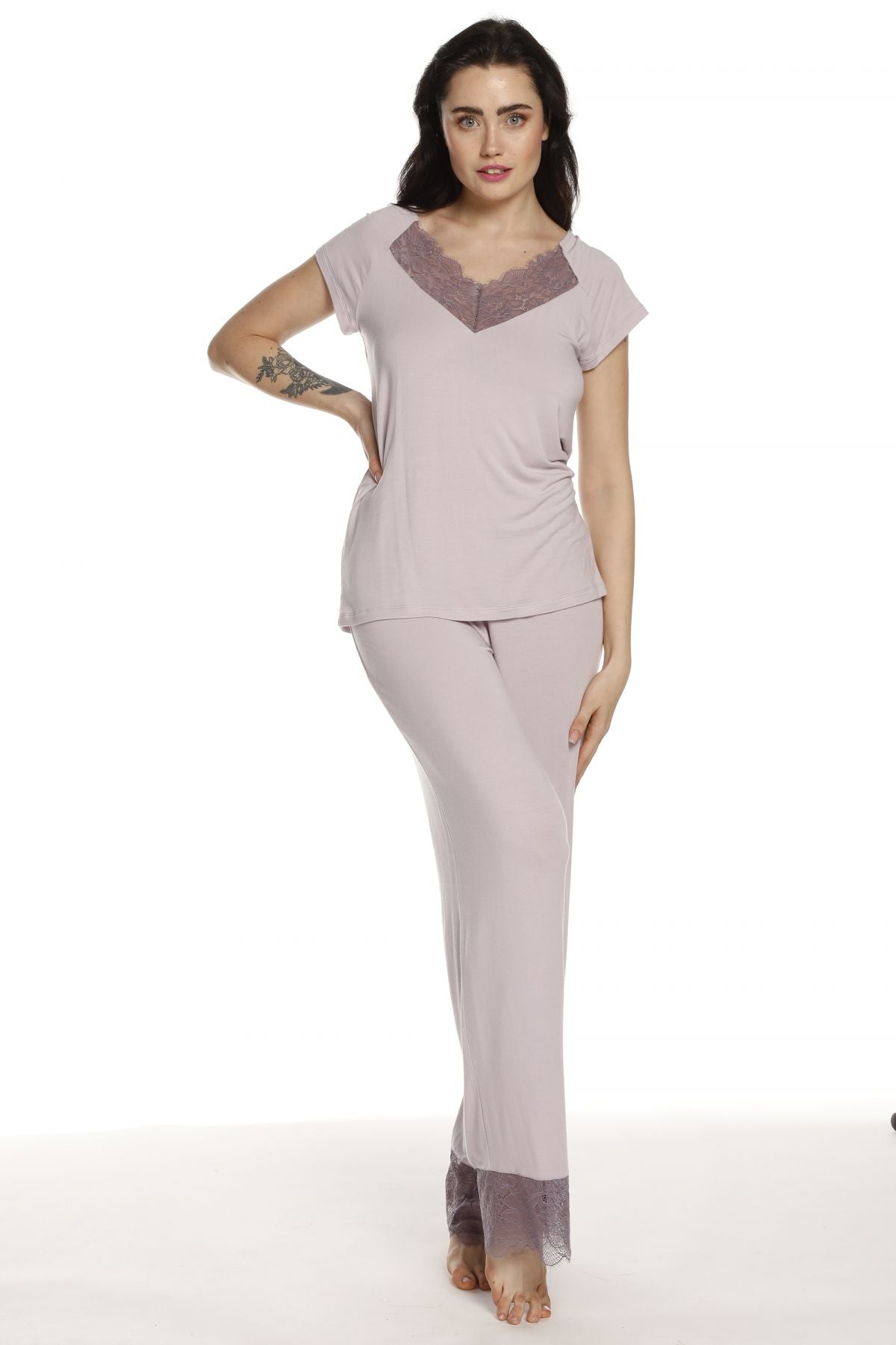 Пижама из бамбука 03216 lilac